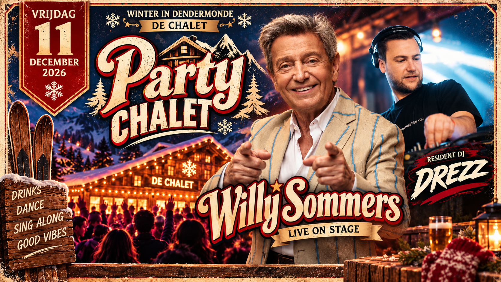 7 flügels, 7 jägers: Party ft. Willy Sommers