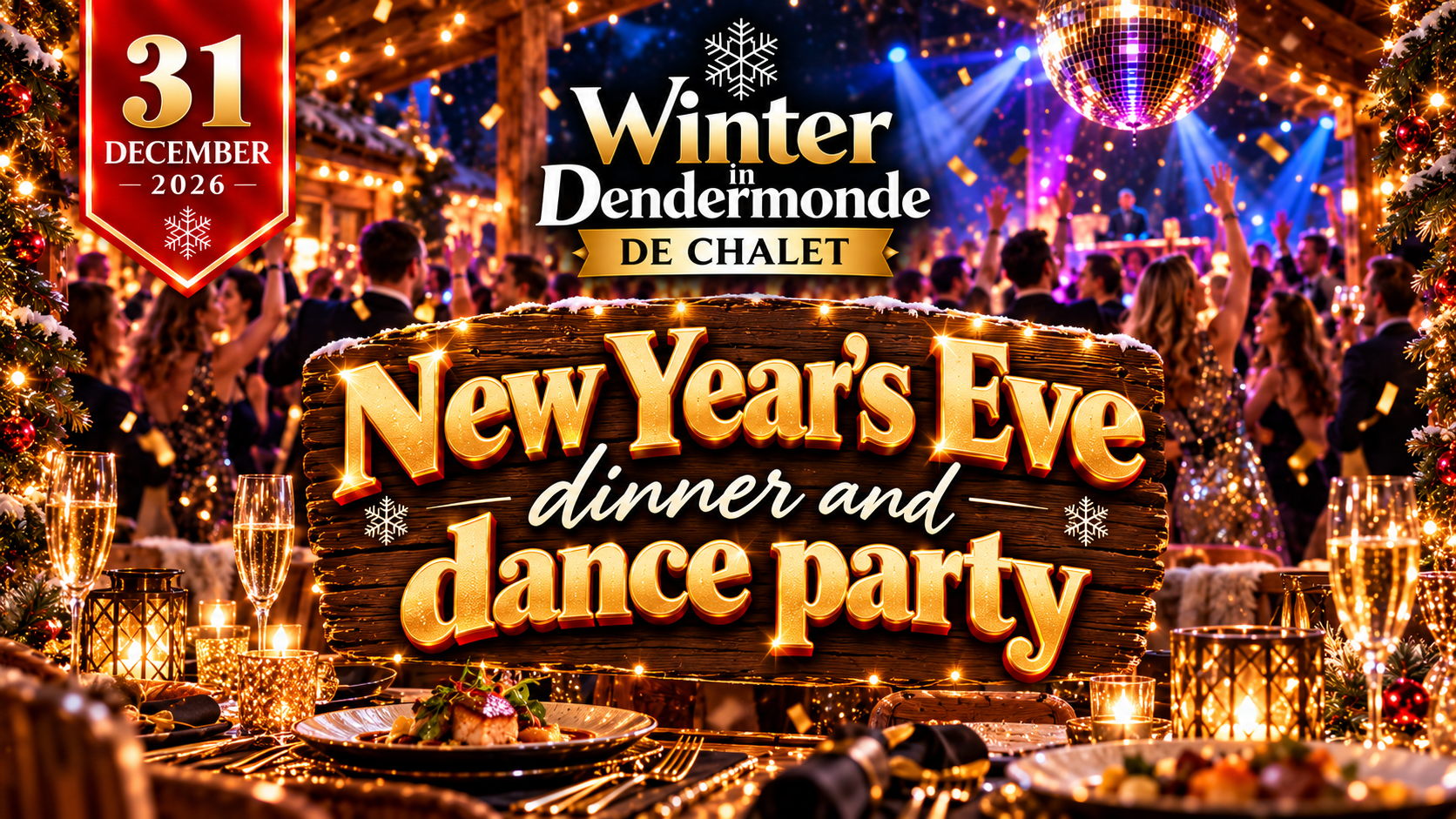 New Year's Eve dinner and dance party