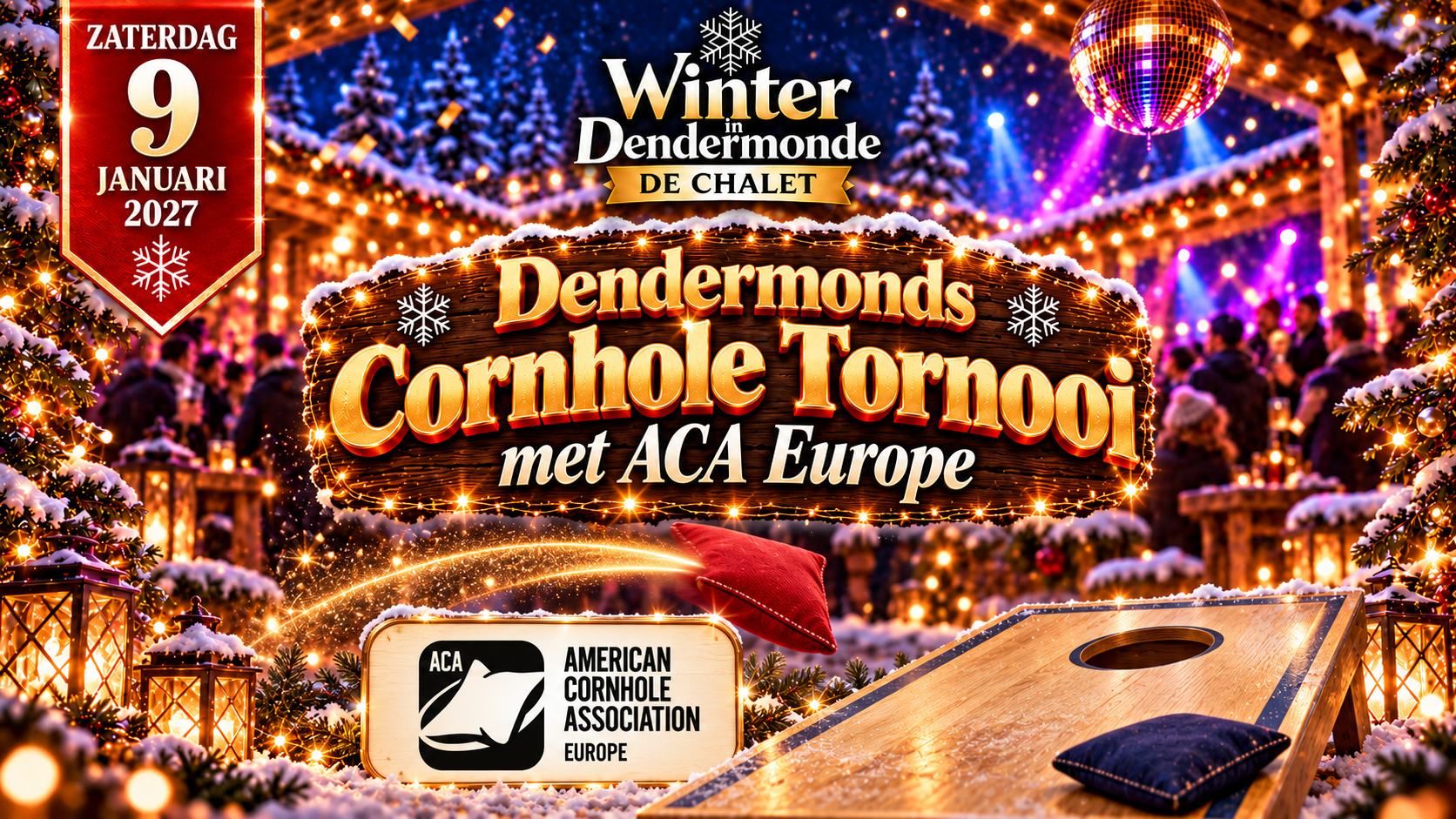 Dendermonds Cornhole Tornooi met ACA Europe