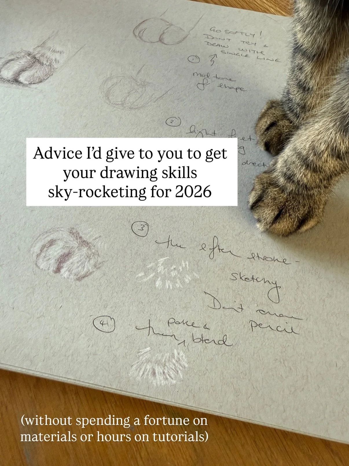 Three pencils. Toned paper. That&rsquo;s it.

My current trio: Derwent Lightfast White, Black and Mars Violet

Paper: Strathmore Toned Gray

Need to see this in action first? Drop &lsquo;trio&rsquo; below and I&rsquo;ll pop a link into your DMs. (Spo