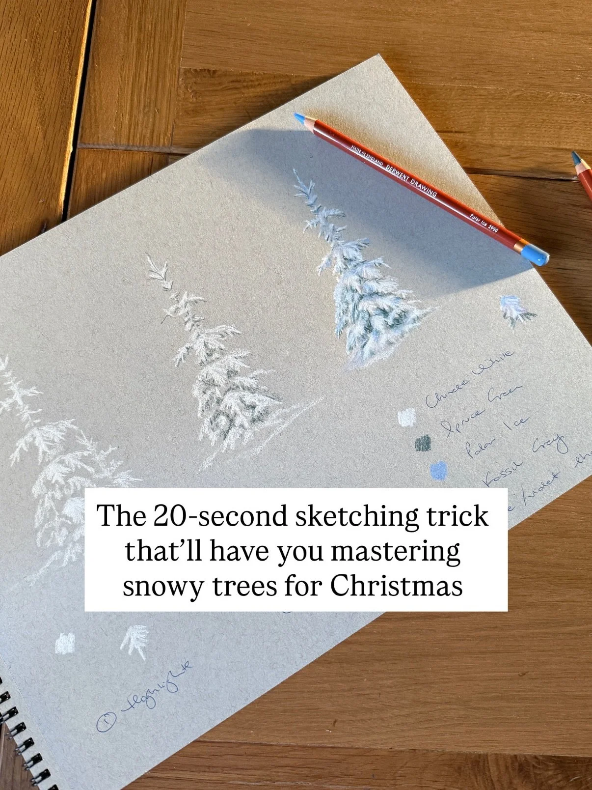 Joking aside, nature is sooo complex and as artists we tend to see ALL the details. Techniques with silly names break down the overwhelm. 

Simplify the shapes and then, when we&rsquo;ve practiced, refine with colour and play with detail.

If the ini