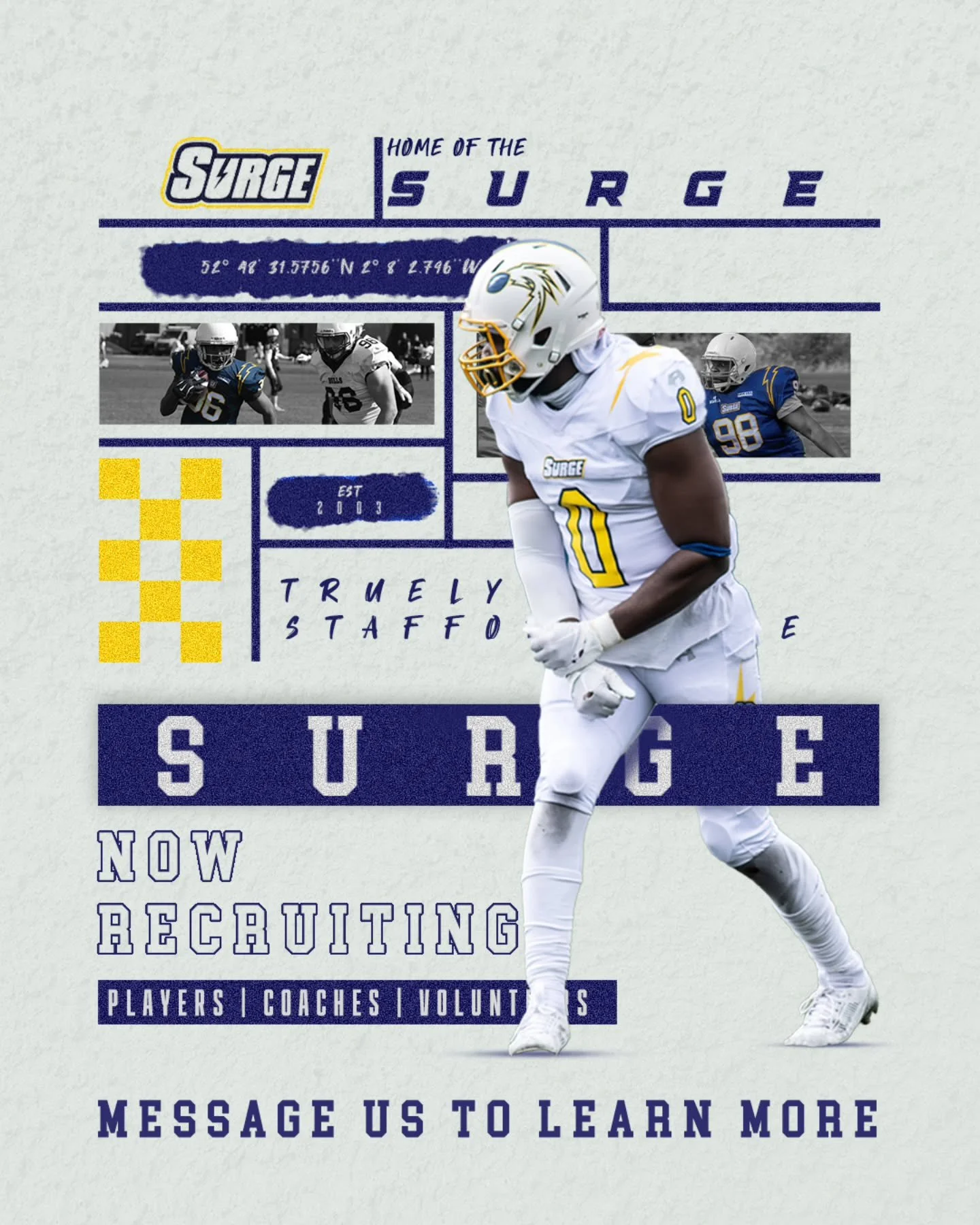 The 2026 season is fast approaching!
After having a successful first season in Division 1, the Surge are looking to build. 
Whether you want to try your hand at playing, coaching, or helping out behind the scenes, we would love to hear from you.