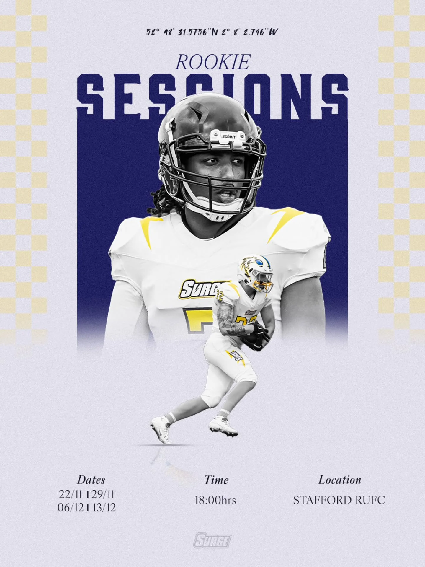 Seen all the buzz around the NFL recently? 
New show on channel 5, London games, people in silly pads and helmets...
You've definitely seen it!
Why not come and challenge yourself to try it too? 
We have our rookie days coming up, and you don't n