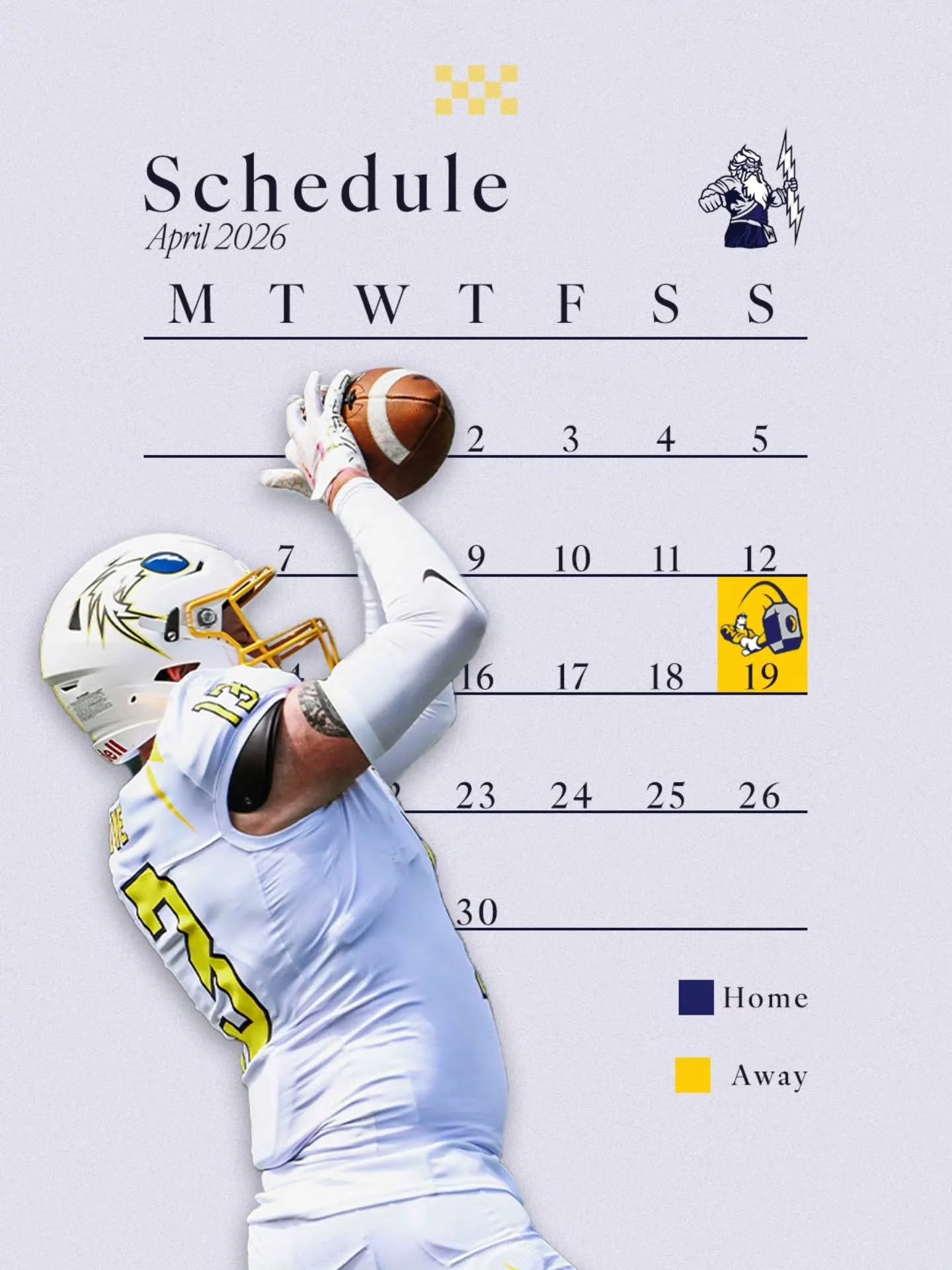 Mark your calendar! The game dates are here!!

We know your summer Sundays will get boring, so have your dose of American Football. 

It might not quite be NFL caliber football, but it's certainly a lot more entertaining than mowing the lawn. 

If yo