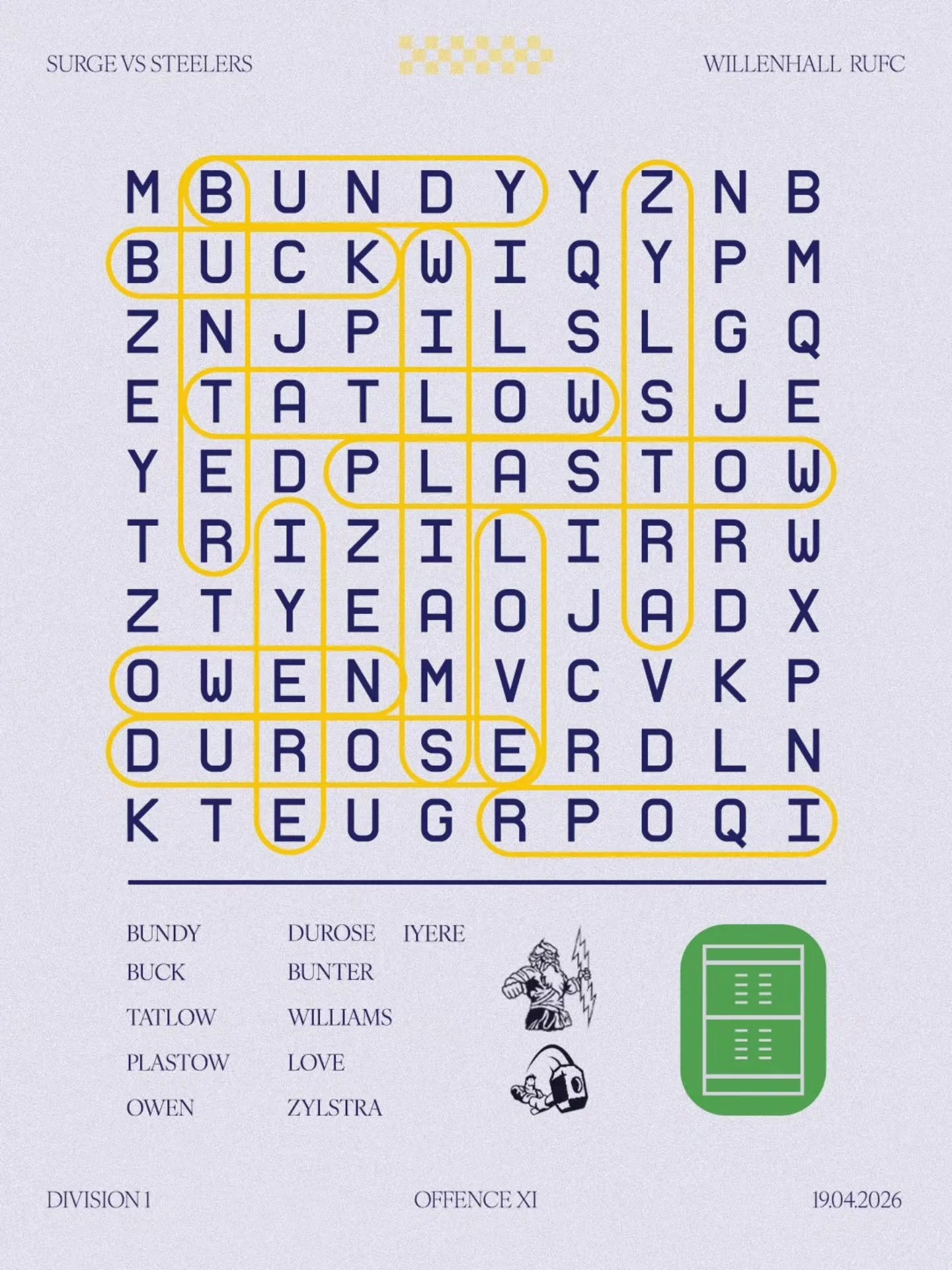 The countdown to gameday continues 

Here is our starting lineup

------------------------

⚡️We are always looking for new players, coaches and volunteers!⚡️

Media team 📸
@studio.williams
@qiralianephotography

---

Venue 🏟
@stafford_rufc
@midlan