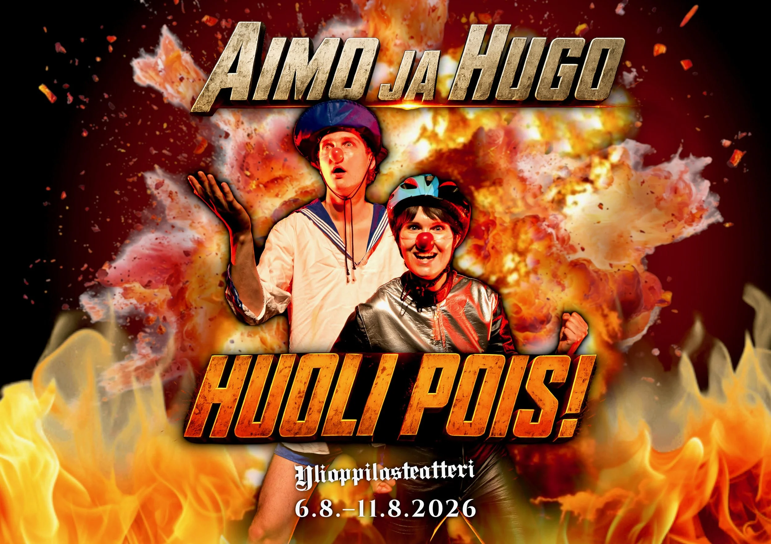 Vierailu | Aimo ja hugo:  Huoli pois 6.8.-11.8.2026