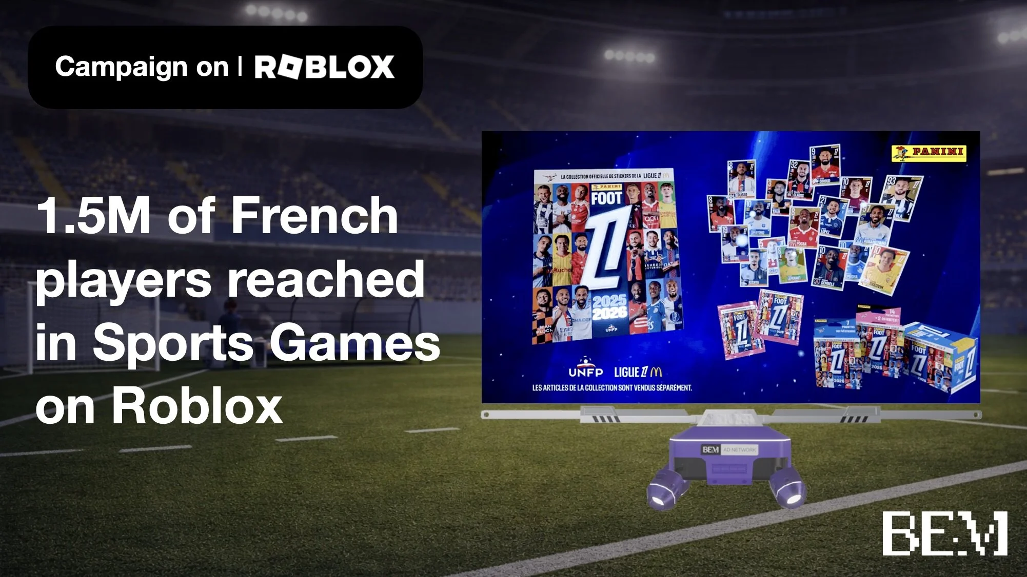 Panini on Roblox: 1.5M players reached with BEM