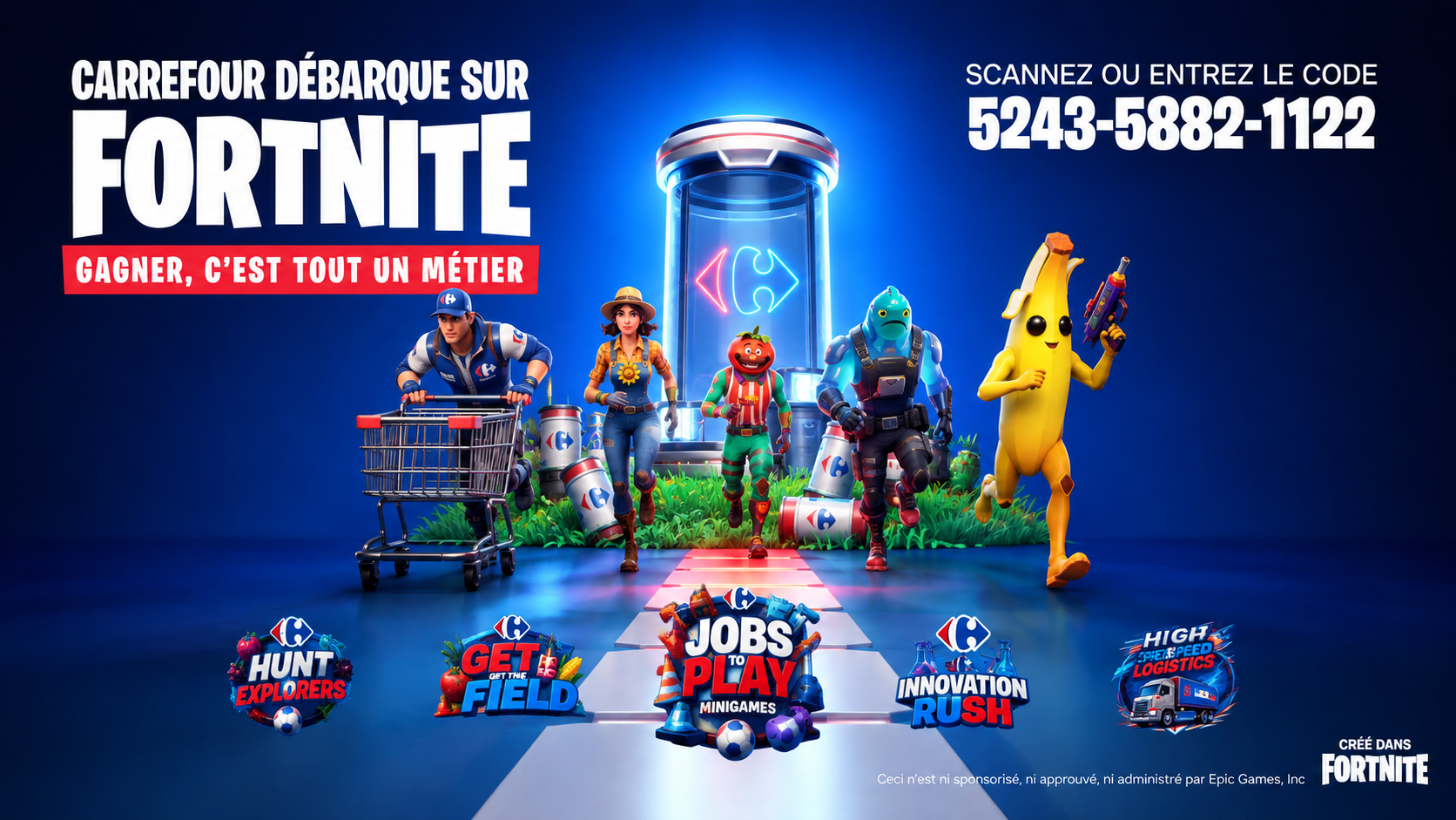 Carrefour establishes a long-term presence in Fortnite with BEM