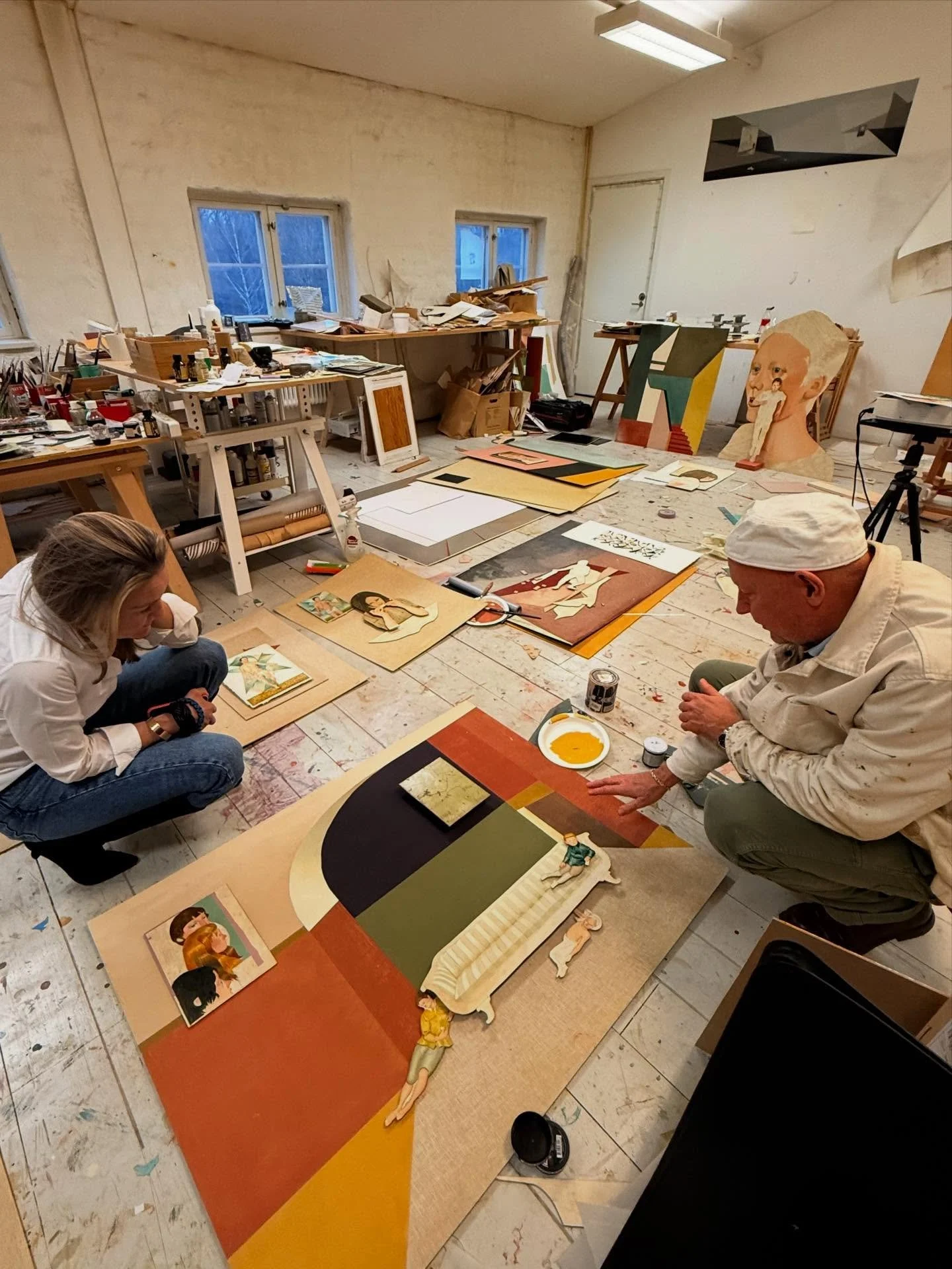 We&rsquo;re lucky to catch him just before his upcoming exhibition in New York with Perrotin, which means the studio is filled with new, extraordinary works. Some are finished, others still in progress. Although many may first associate @jens_fange w
