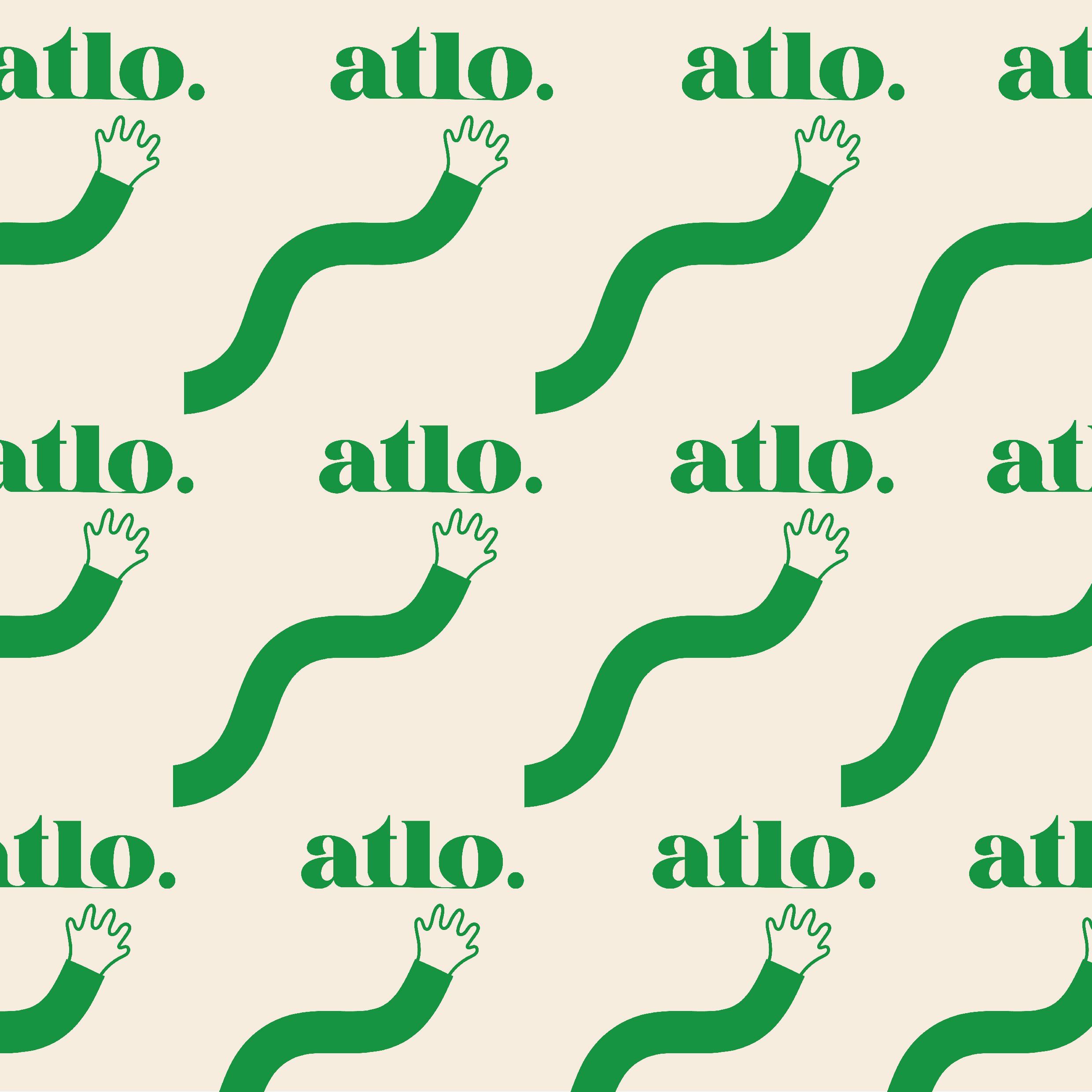 Logo and pattern for Atlo Bureau