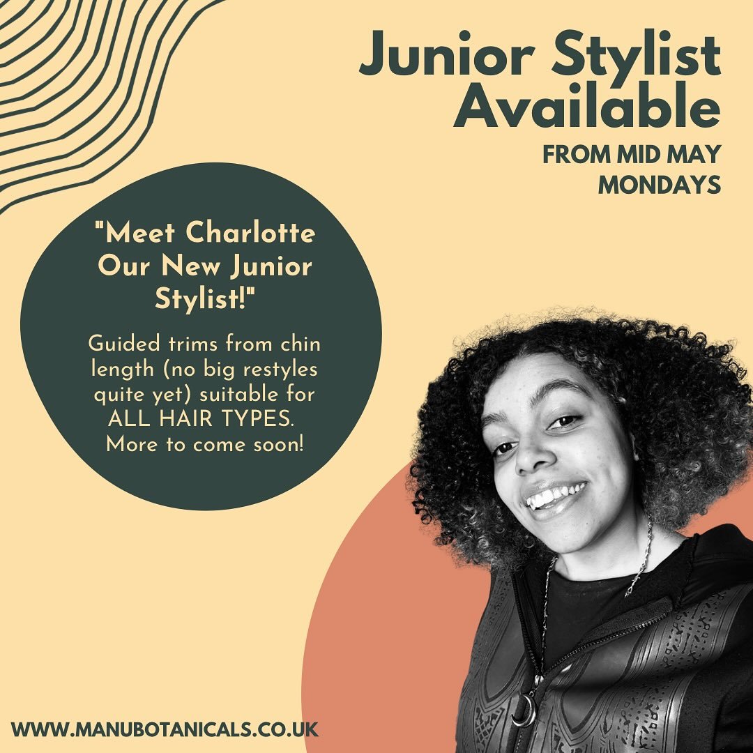 🌱Our lovely new team member Charlotte will be in with Lara&rsquo;s nearby guidance on cuts 💇🏻&zwj;♀️for foreseeable Mondays. 🍀 As well as assisting and learning from our other stylists on Tuesdays and Thursdays. 🧠 ✂️ 
🎓🪮💆🏽&zwj;♀️ She may be 