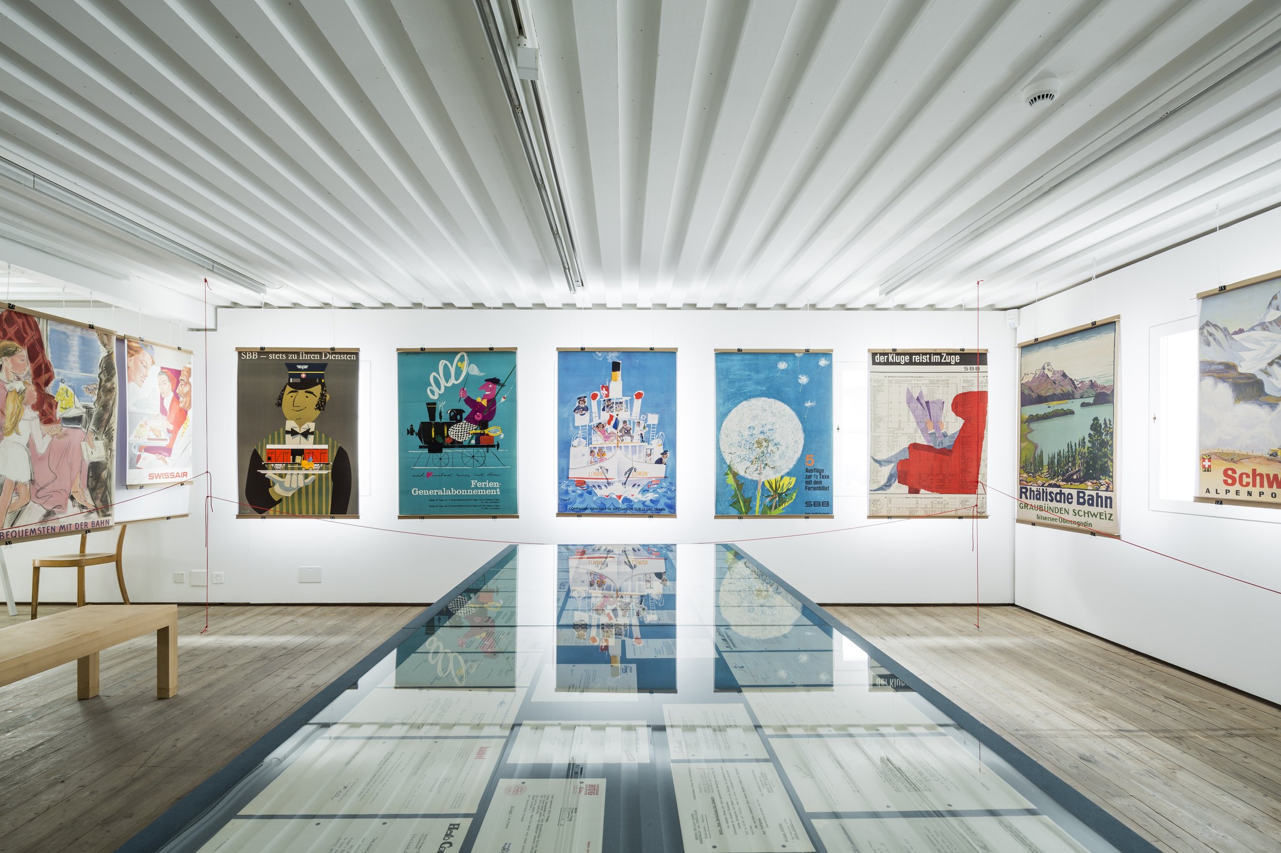 Ausstellungsgestaltung "Ferien im Weltformat" Das Gelbe Haus Flims 