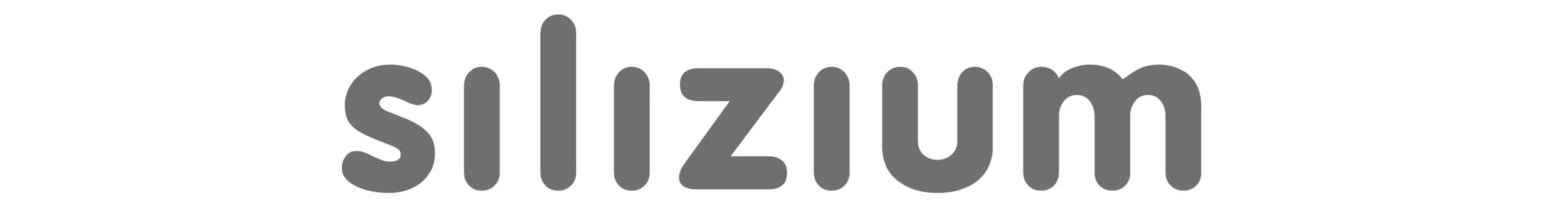 Das Bild zeigt das Wort 'slizum' in großer, grauer Schrift auf weißem Hintergrund.