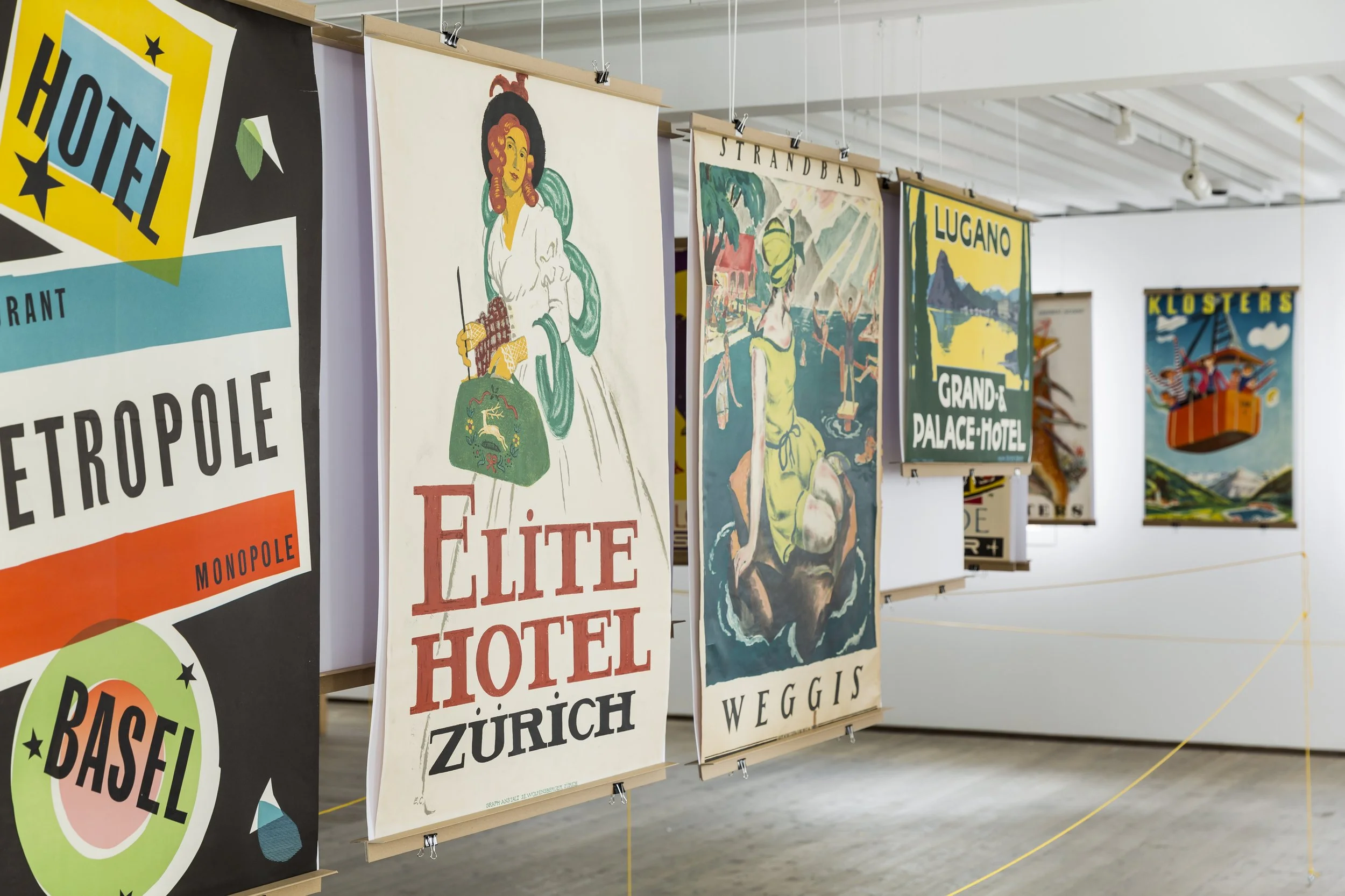 Ausstellungsgestaltung "Ferien im Weltformat" Das Gelbe Haus Flims 