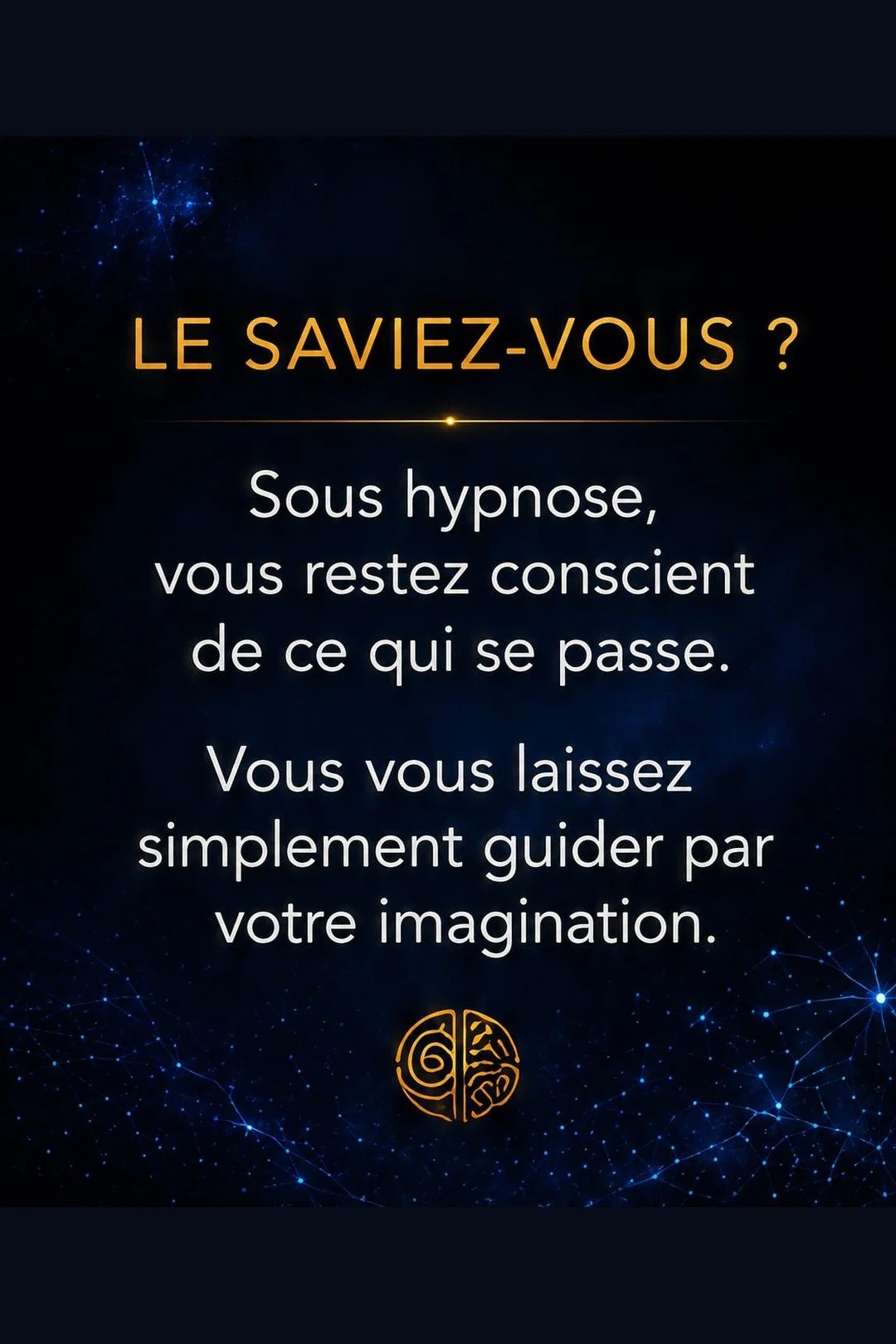 Sous hypnose, on reste conscient