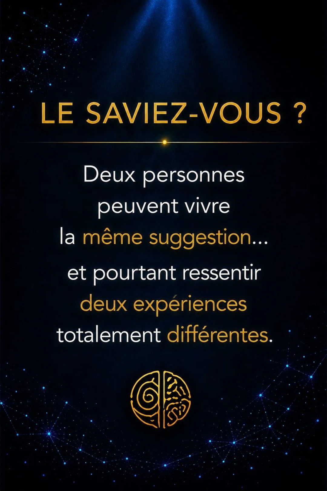 Deux personnes, deux expériences