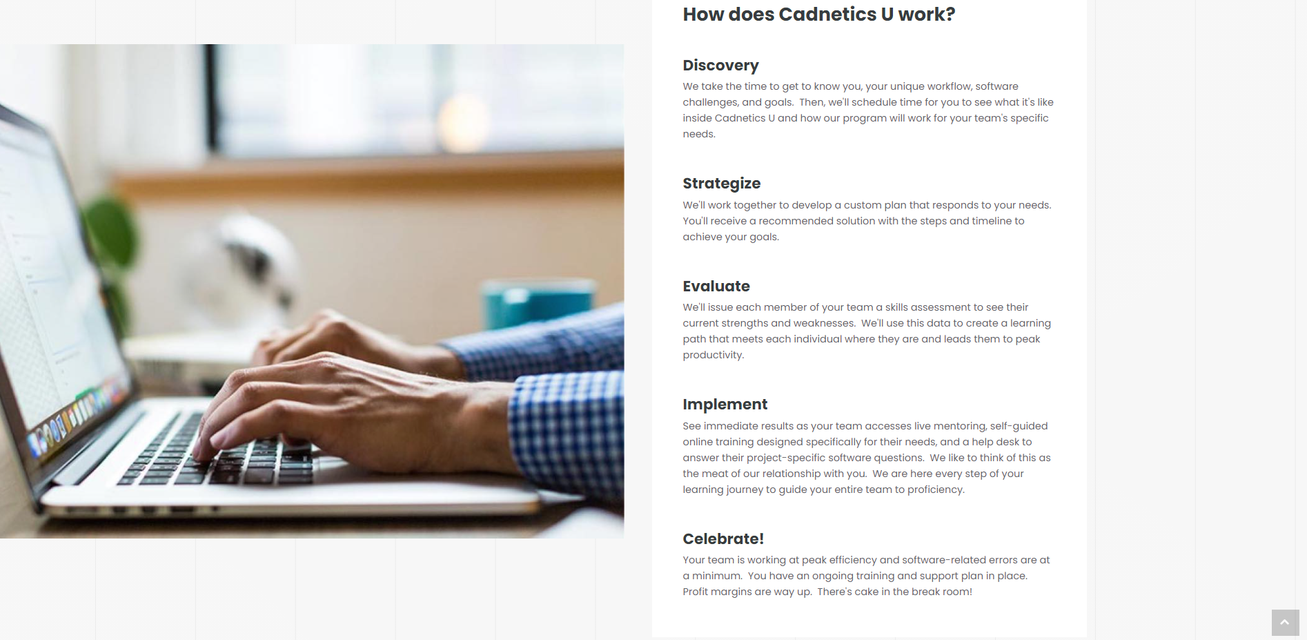 This included carefully walking them through the process, as a partner would, to ensure confidence.