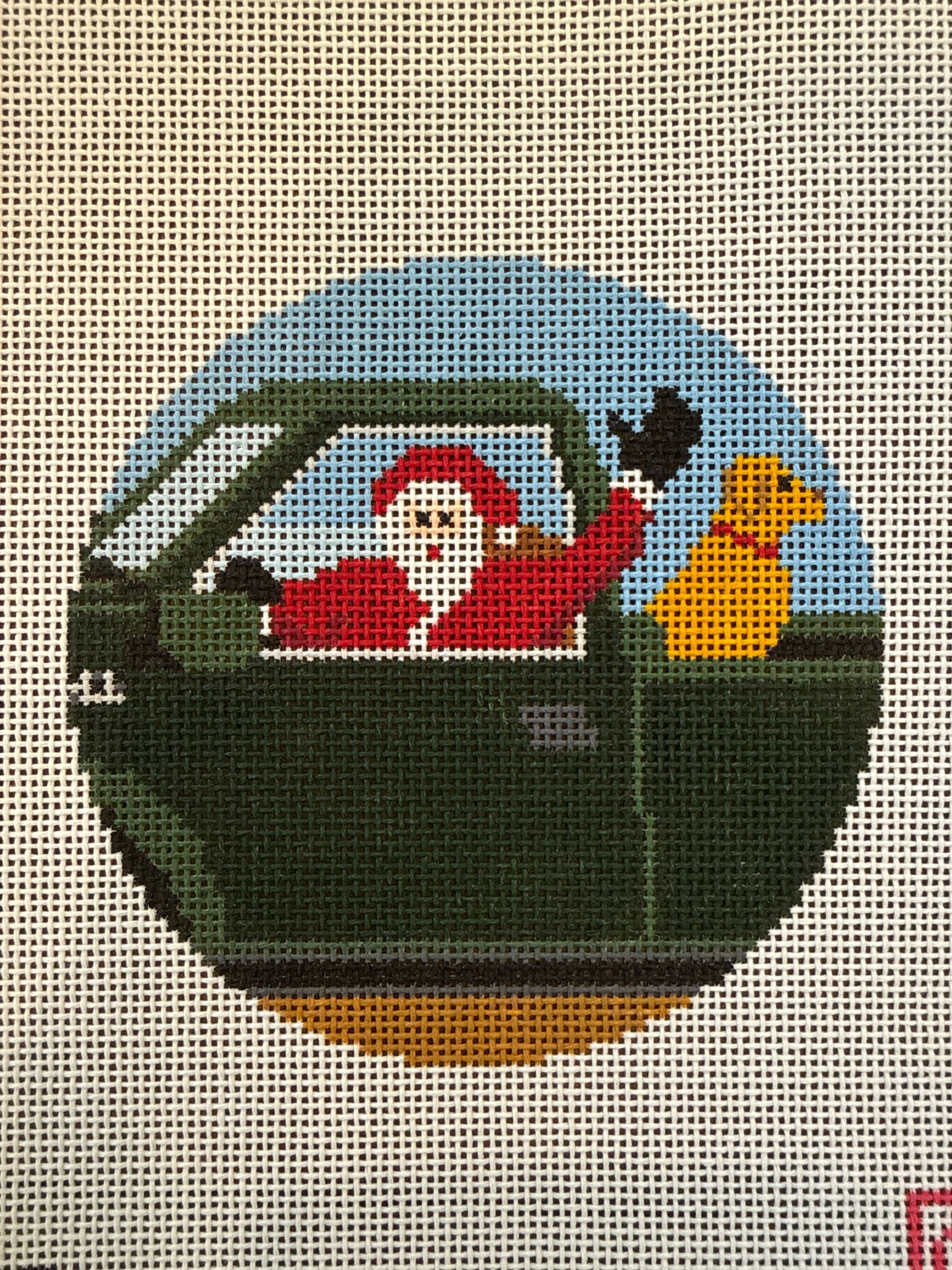 Truck Driving Santa