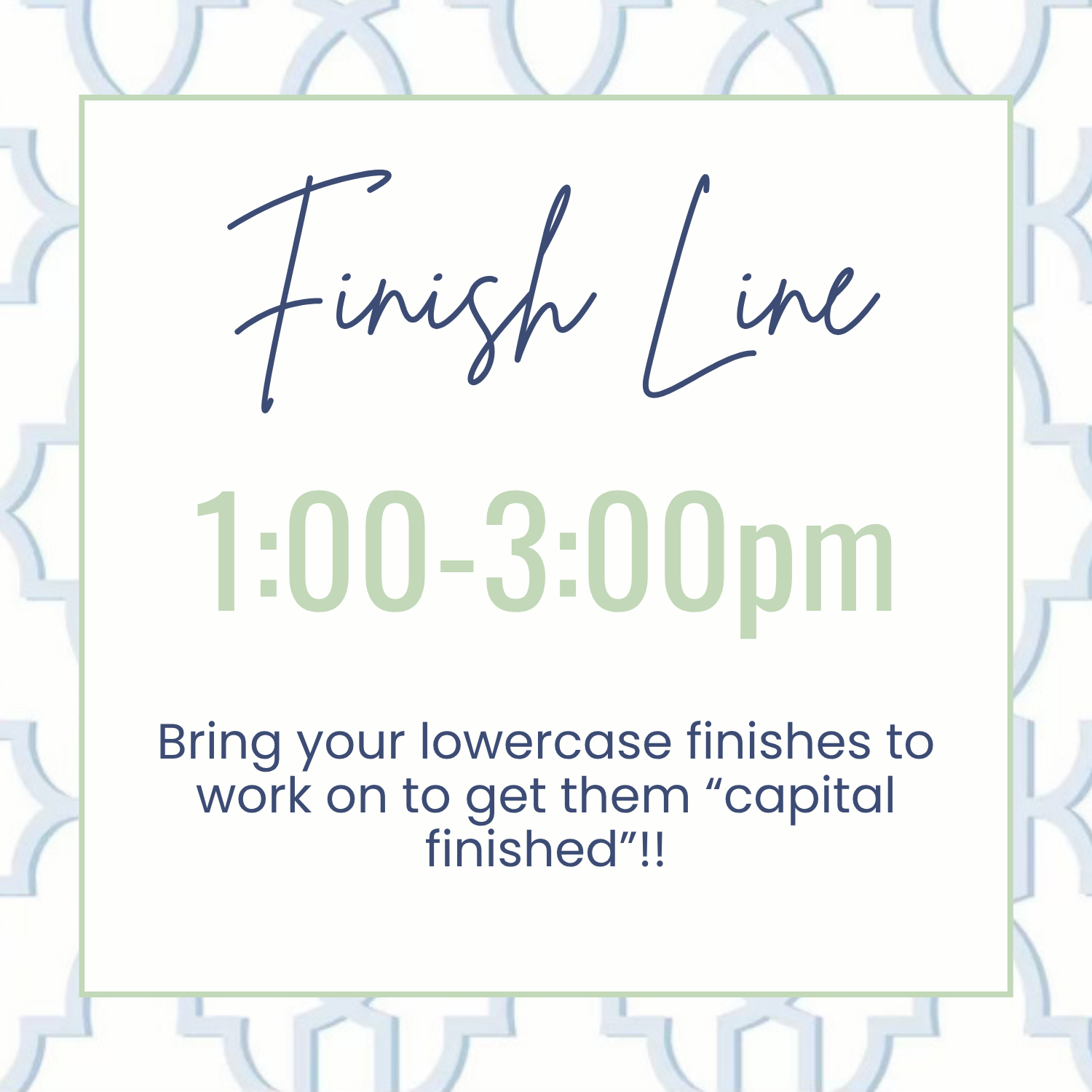 Finish Line 12/13