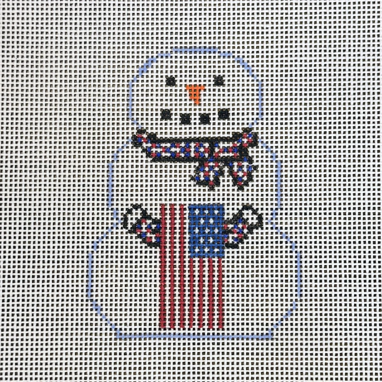 Snowman with Flag