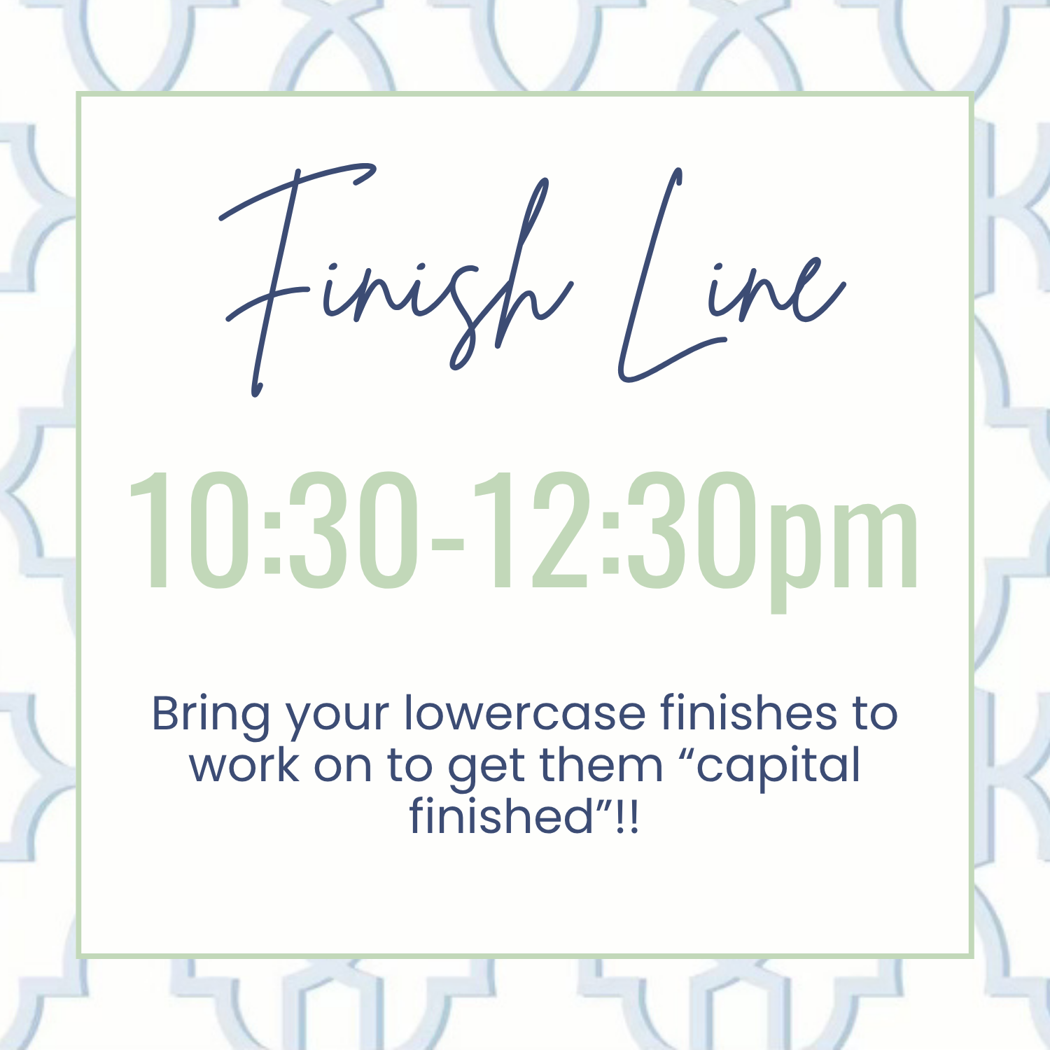 Finish Line 9/18
