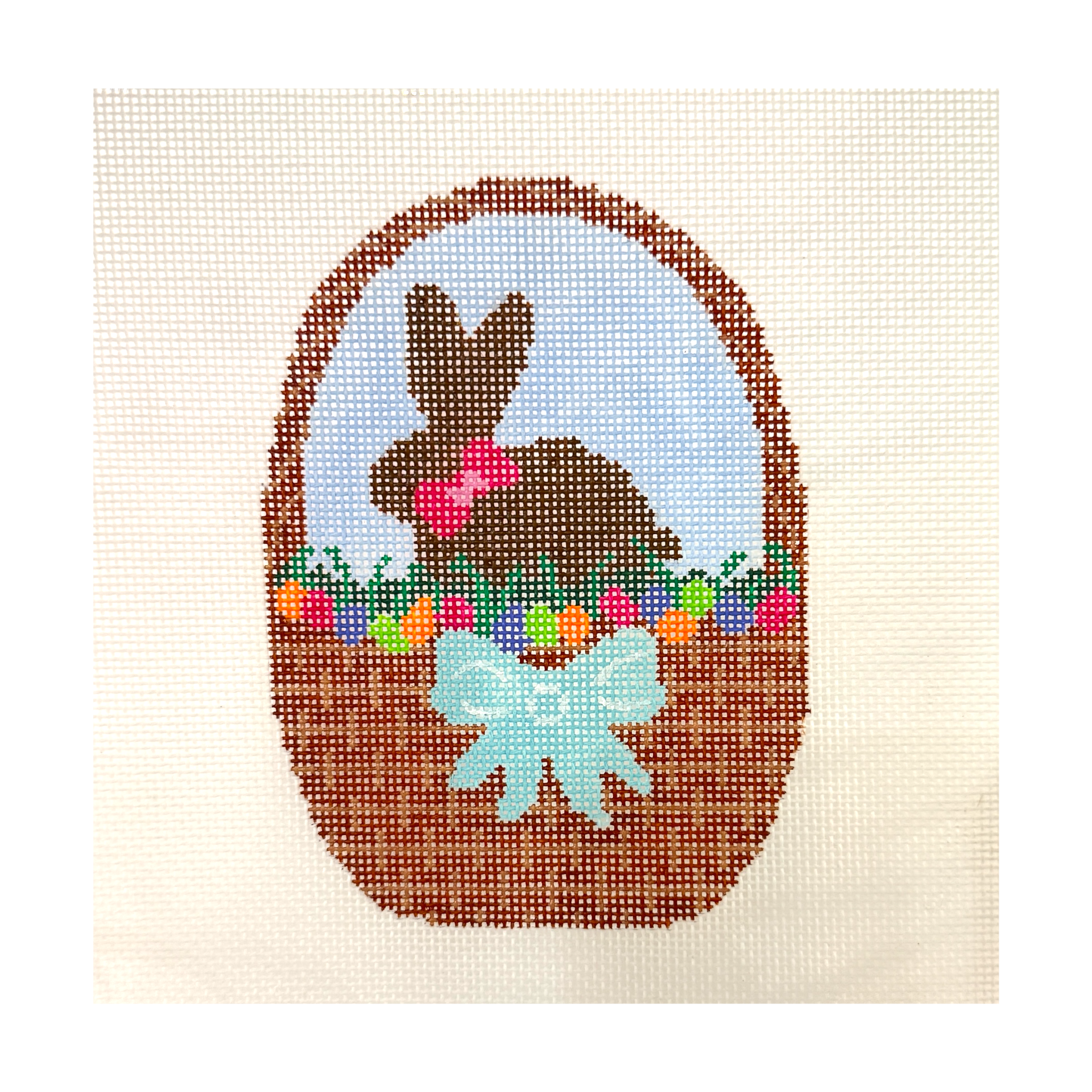 Chocolate Bunny in Basket