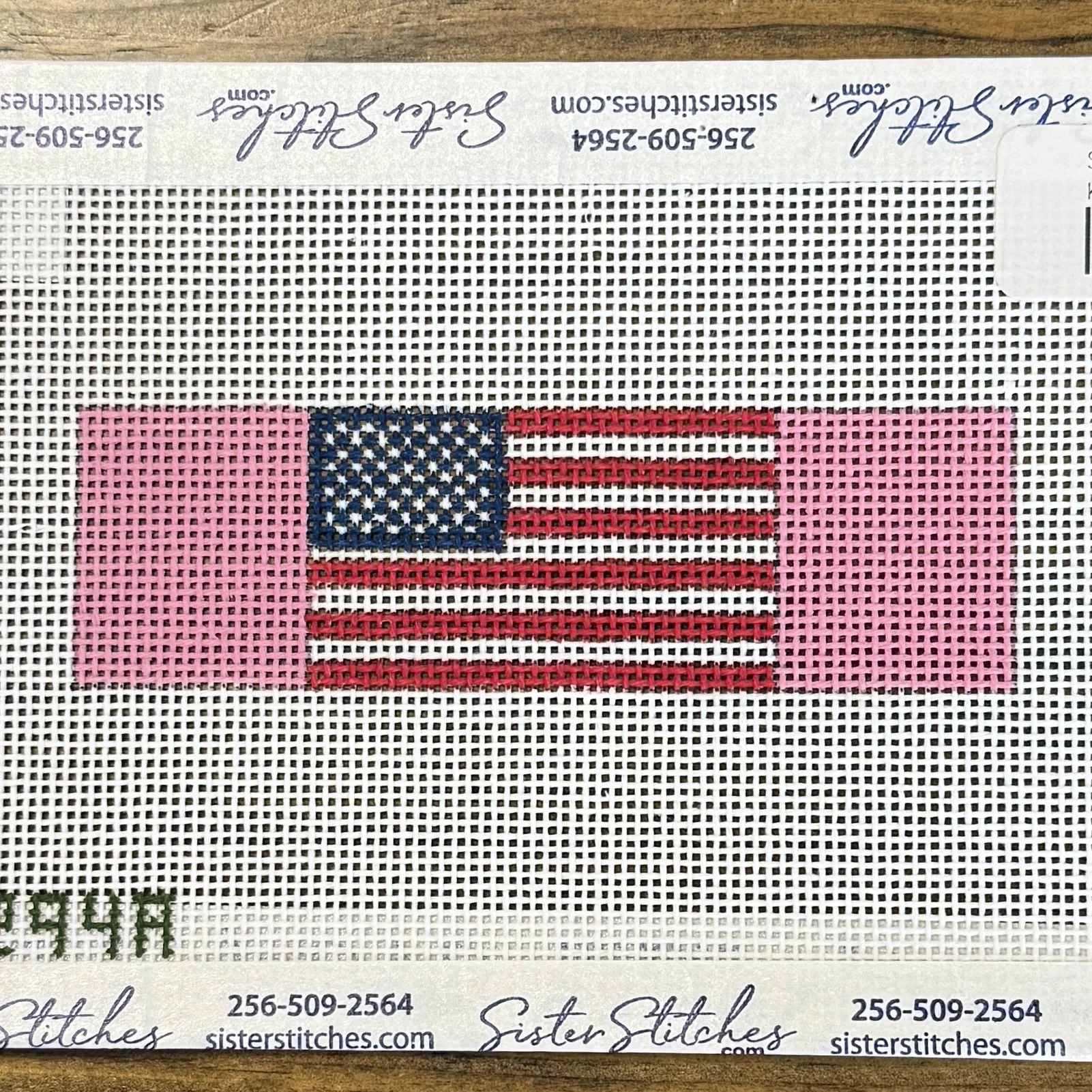 American Flag Keychain-Pink