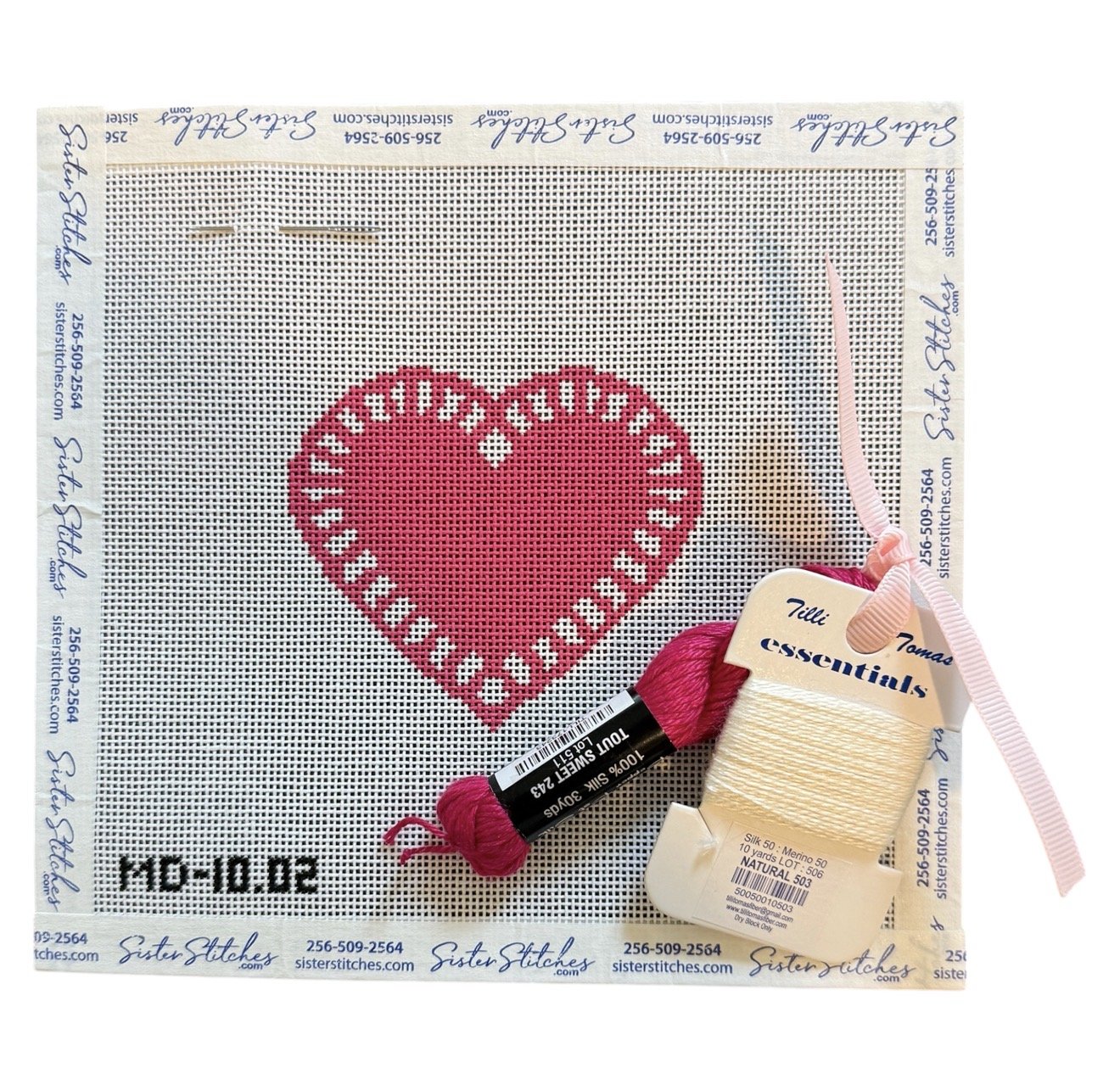 Hot Pink Heart Doily Kit