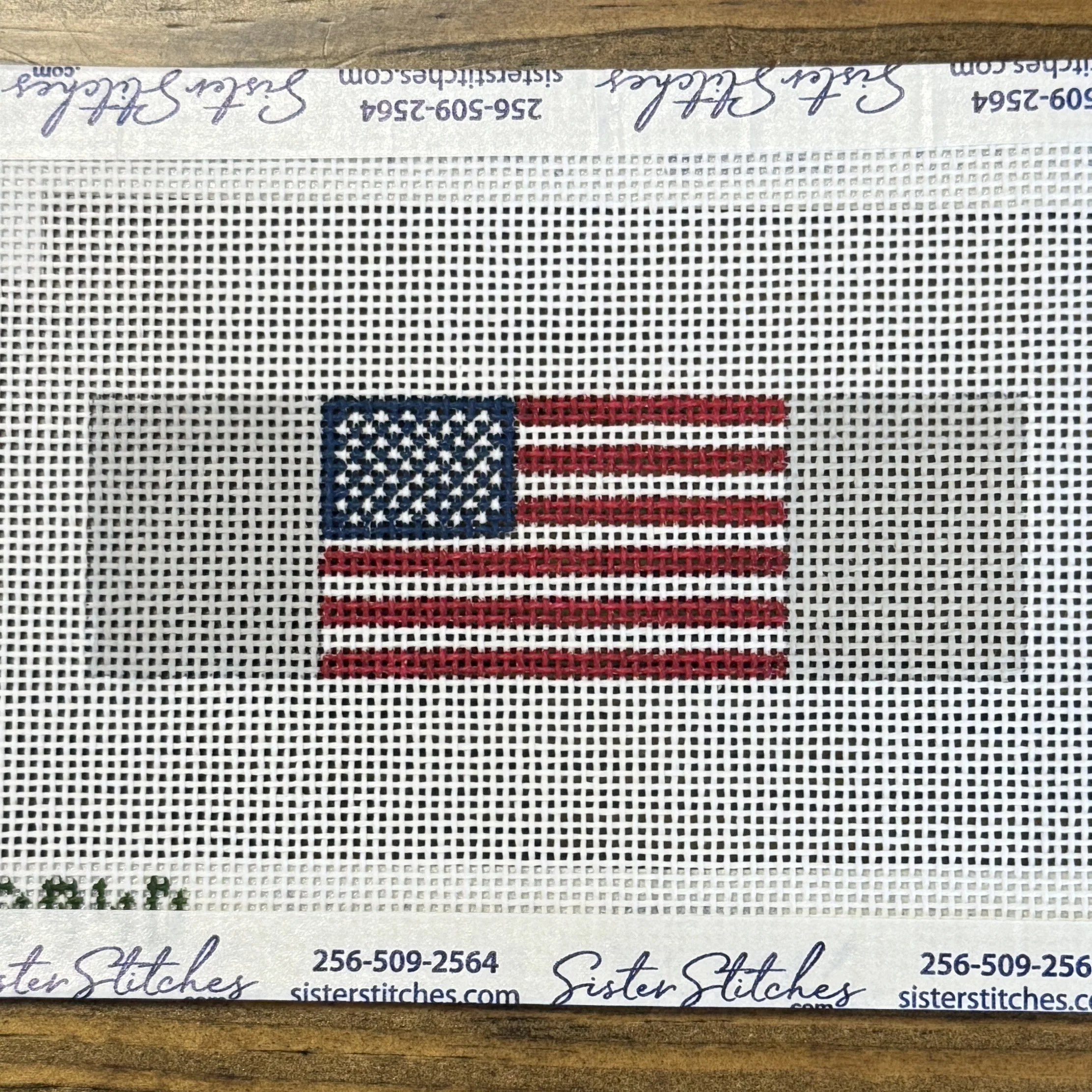 American Flag Keychain-Gray