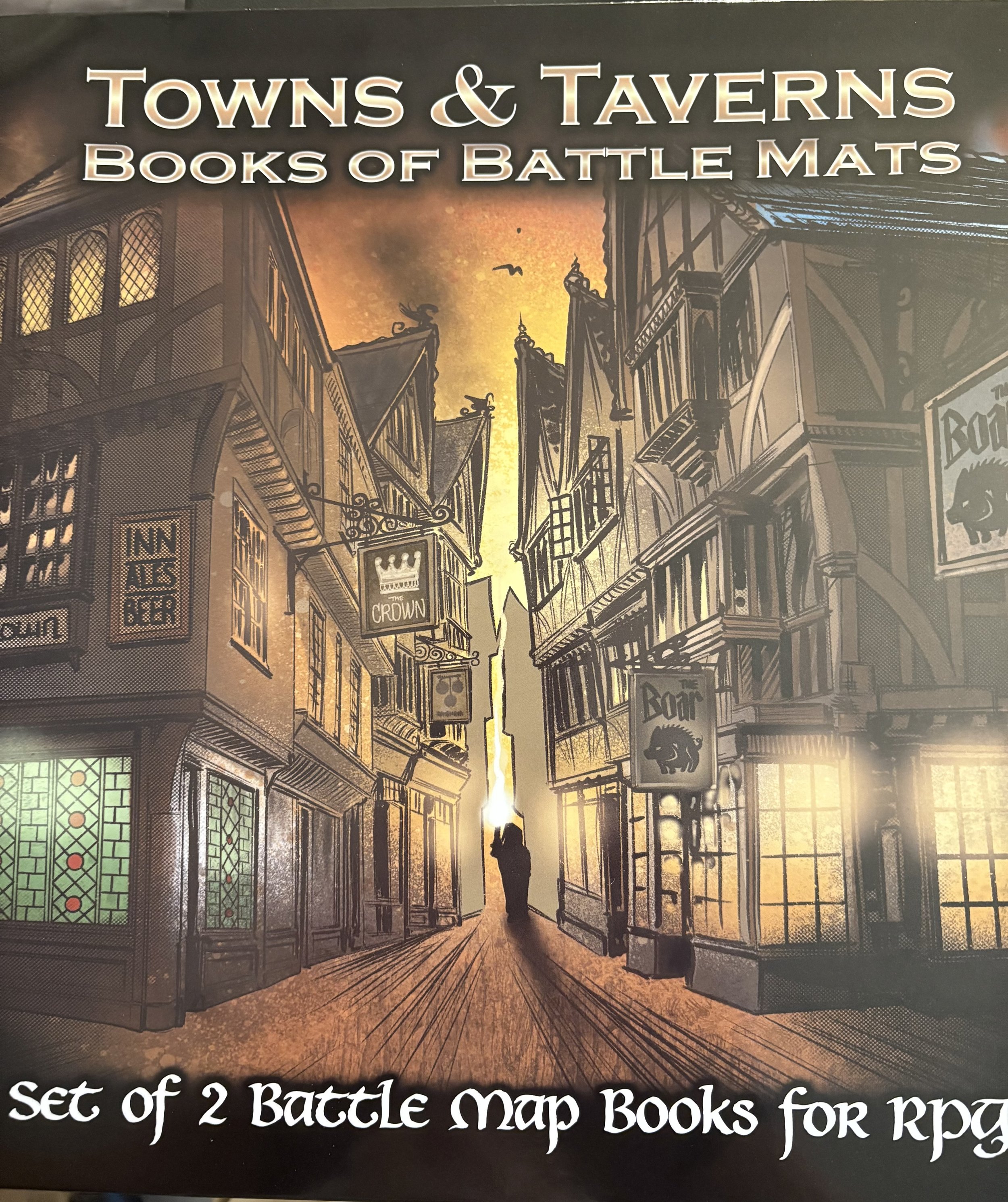 REVIEW OF TOWNS & TAVERNS BOOKS OF BATTLE MATS
