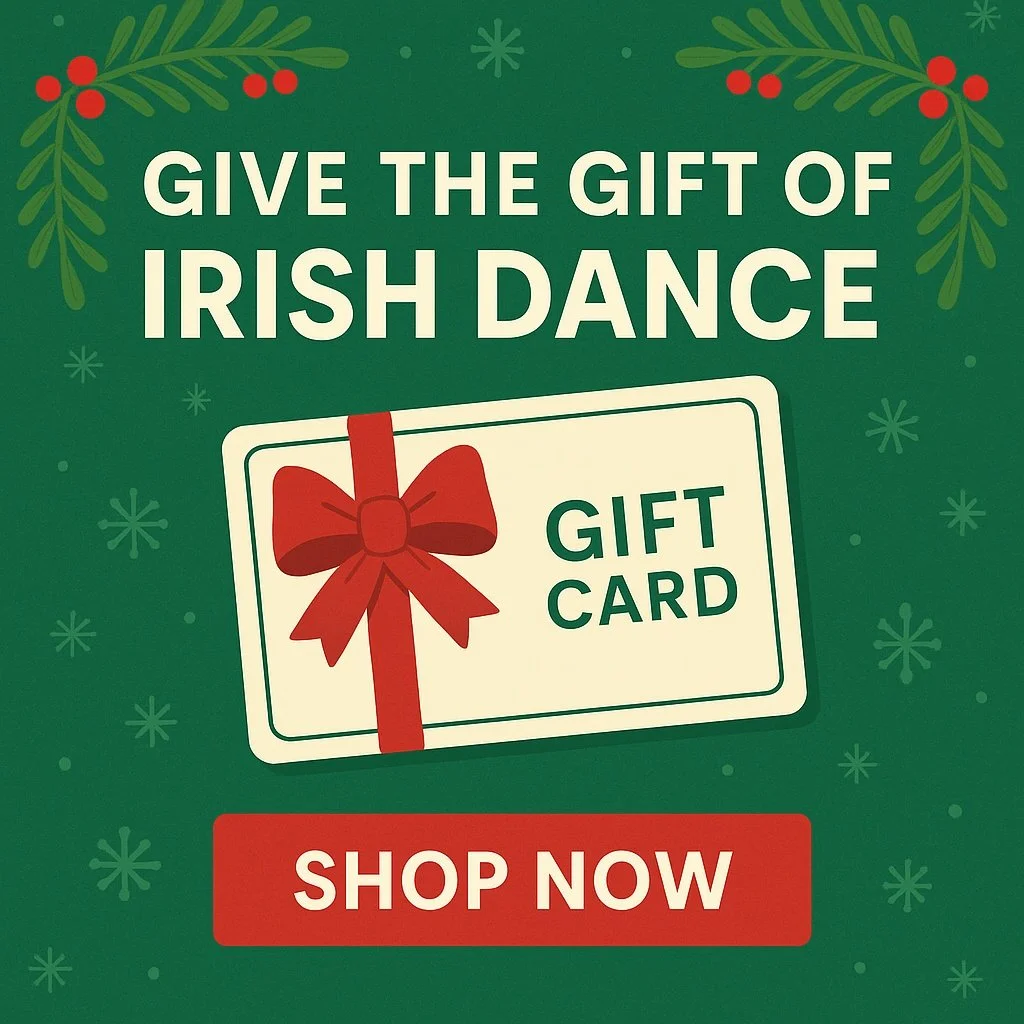 ✨🎄 Give the Gift of Irish Dance This Holiday Season! 🎄✨

Looking for a meaningful gift that your dancer will truly love?
Our McGovern Irish Dance Holiday Gift Cards are the perfect way for grandparents, aunts, uncles, and family friends to support 