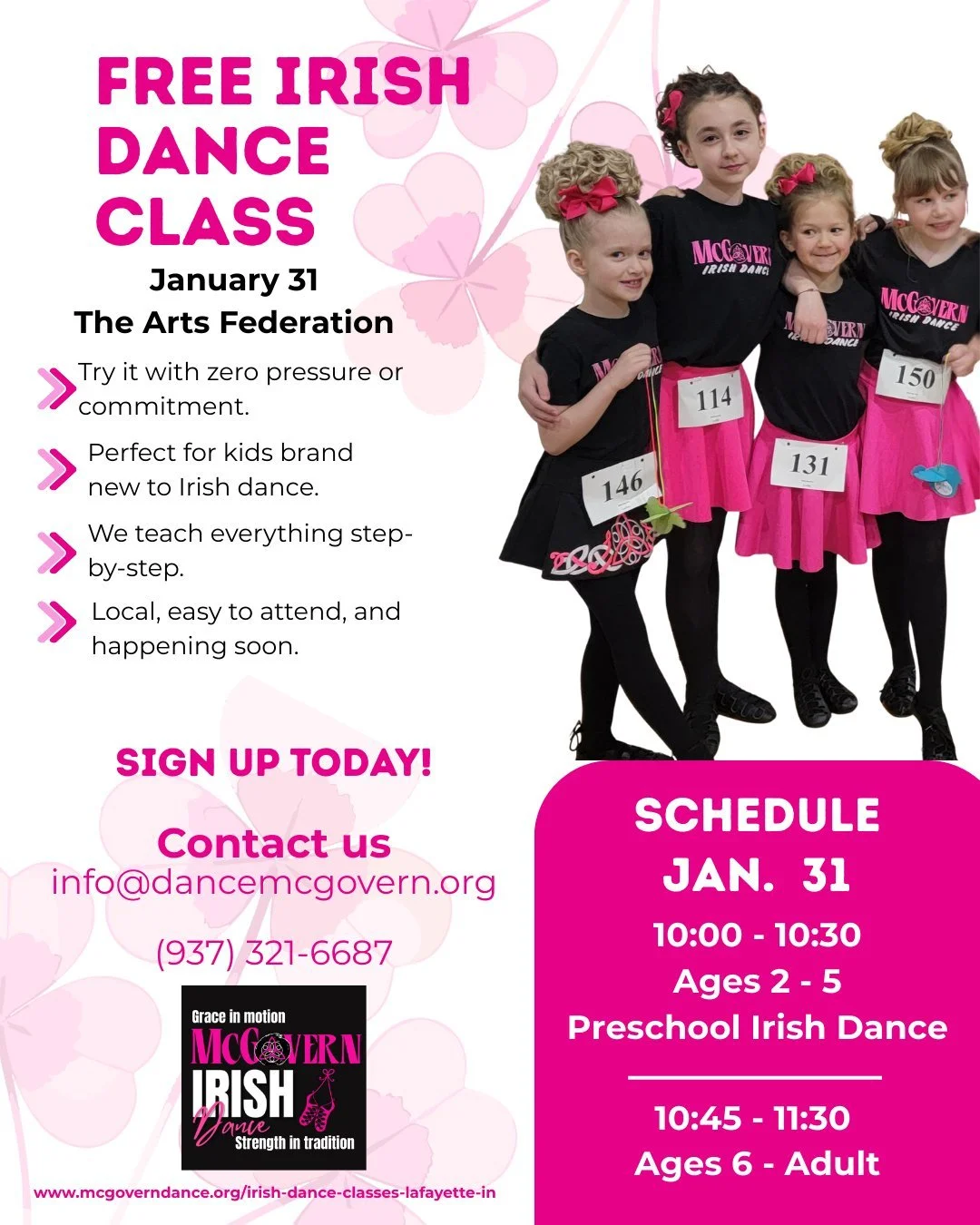 💖🍀 Lafayette friends &mdash; let&rsquo;s jig! 🍀💖

Curious about Irish dance? This is the perfect time to try it! Join us for a FREE Irish Dance Class at The Arts Federation and see what it&rsquo;s all about &mdash; no pressure, just fun, music, a