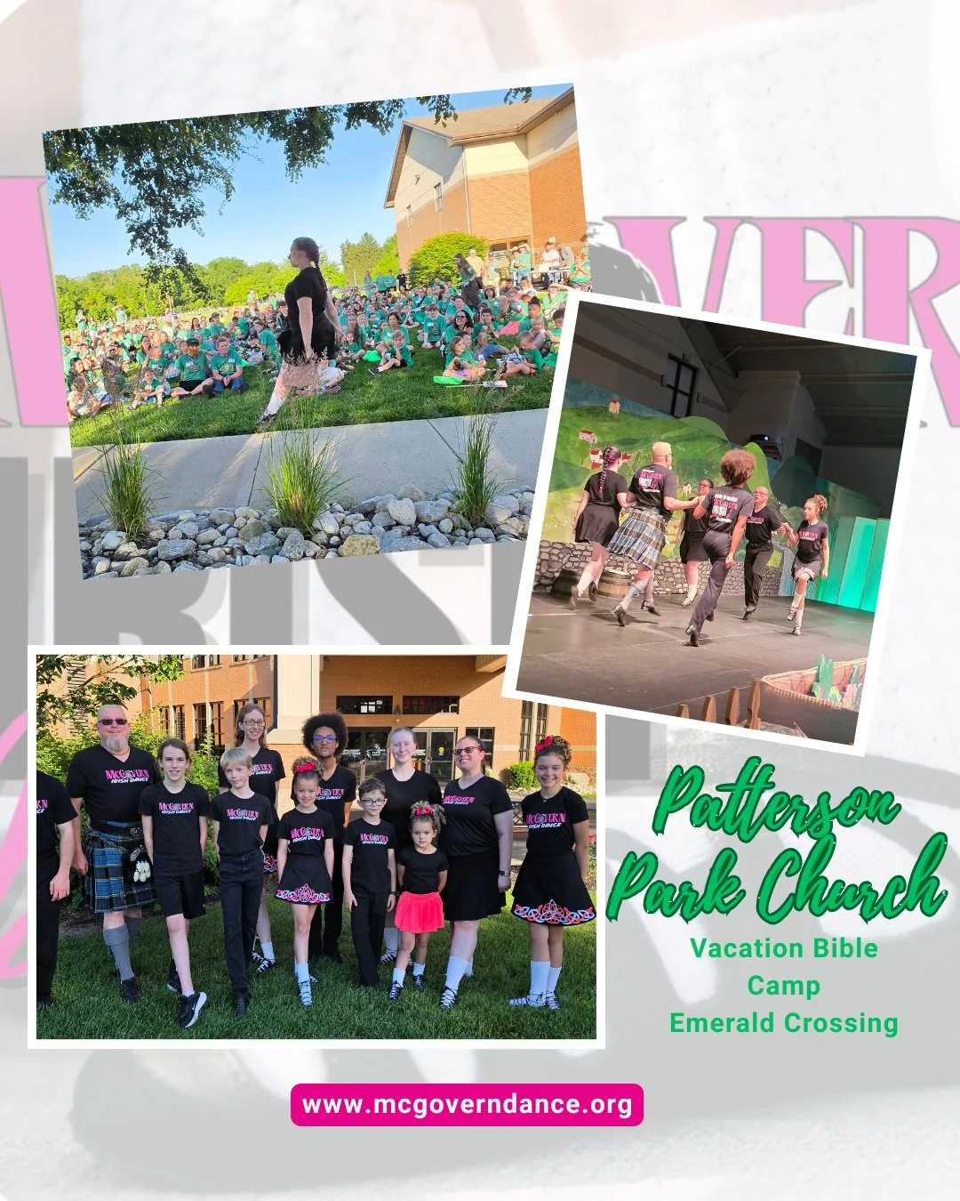 ☘️💚 What an incredible evening @PattersonPark Church Vacation Bible School! 💚☘️

Last night, our McGovern Irish Dance performers had the privilege of sharing the joy of Irish dance with the amazing families and children attending this year's Emeral