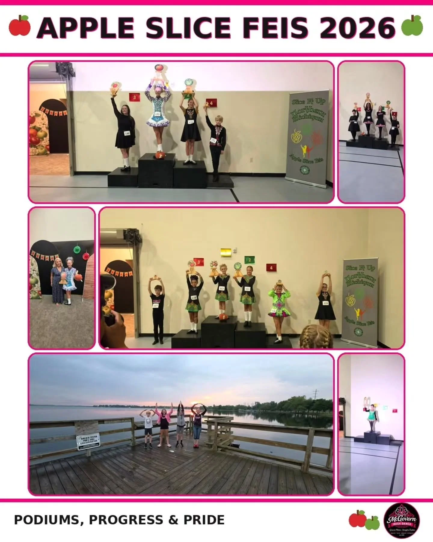 🍎 What a wonderful weekend in Cadillac, Michigan, for the Northern Michigan Apple Slice Feis 

A huge thank-you to Northern Lights Irish Dance Academy for hosting such a fun and welcoming event. Our dancers enjoyed a fantastic workshop with the feis