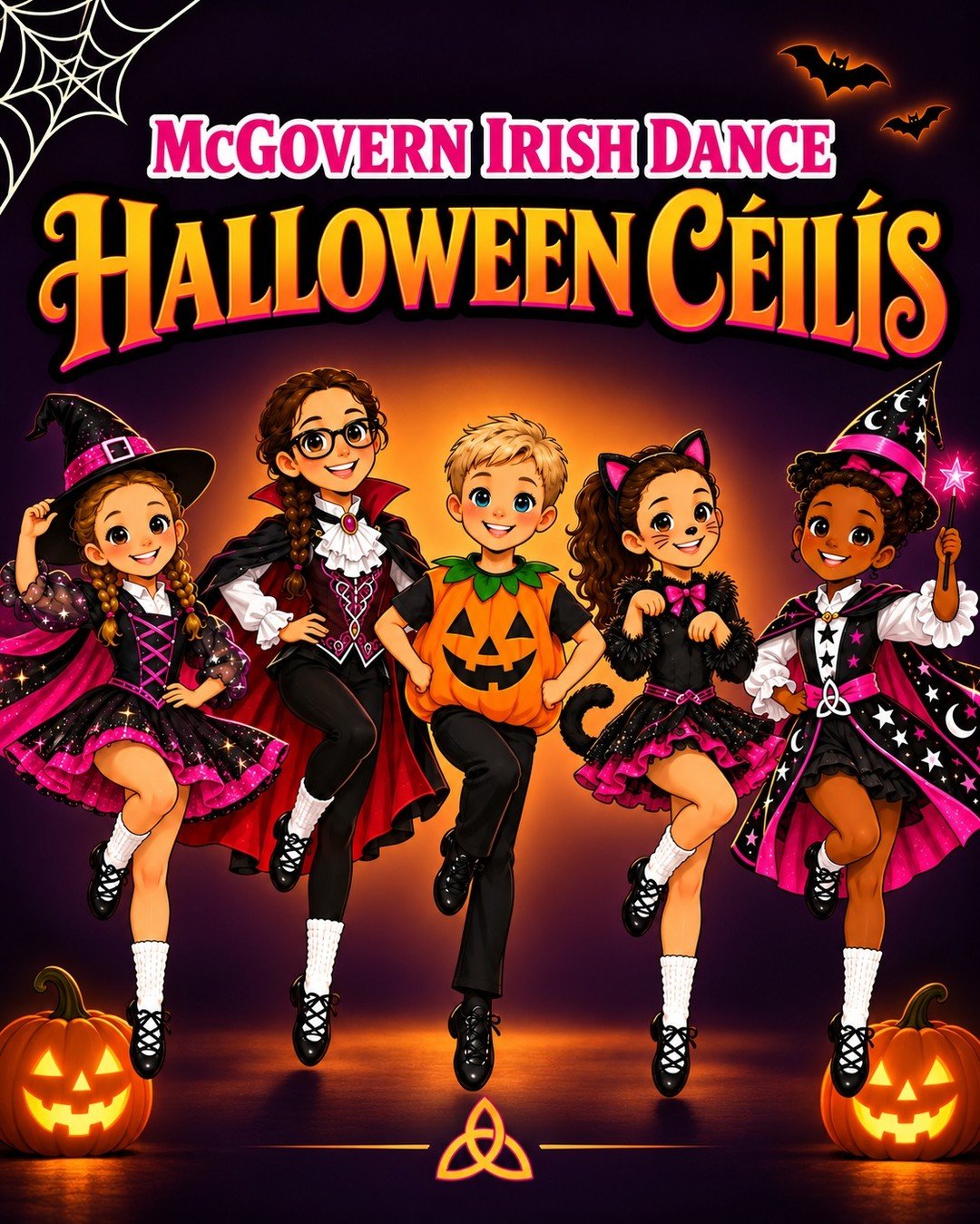 🎃 Halloween is getting a little more Irish! ☘️🖤💗

Join McGovern Irish Dance for our Halloween (Samhain) Ceilis! These fun, beginner-friendly events are open to the public, so it&rsquo;s the perfect chance to try Irish dance, meet our dancers and i