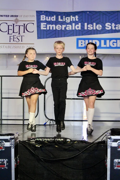 McGovern Irish Dance dancers performing on stage