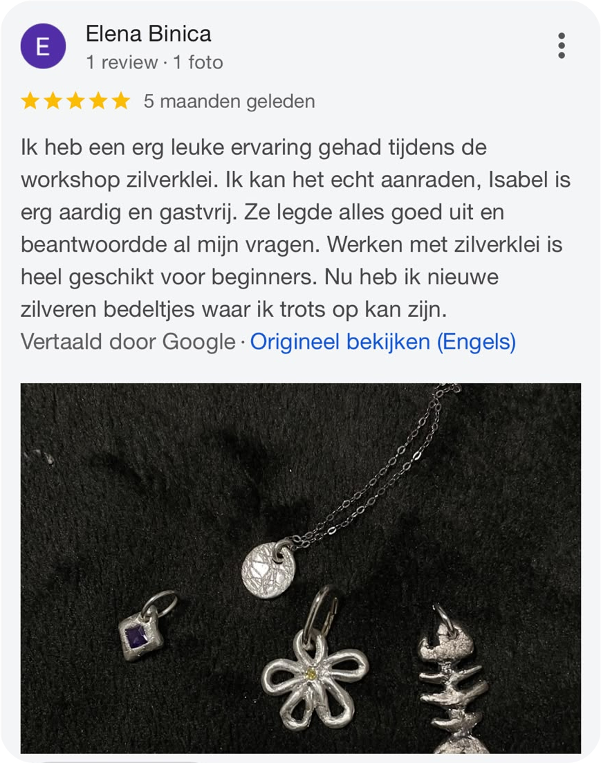Workshop zilverklei