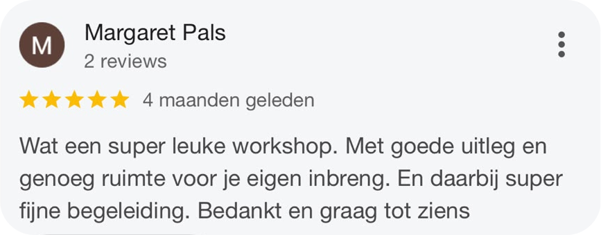 Super leuke workshop