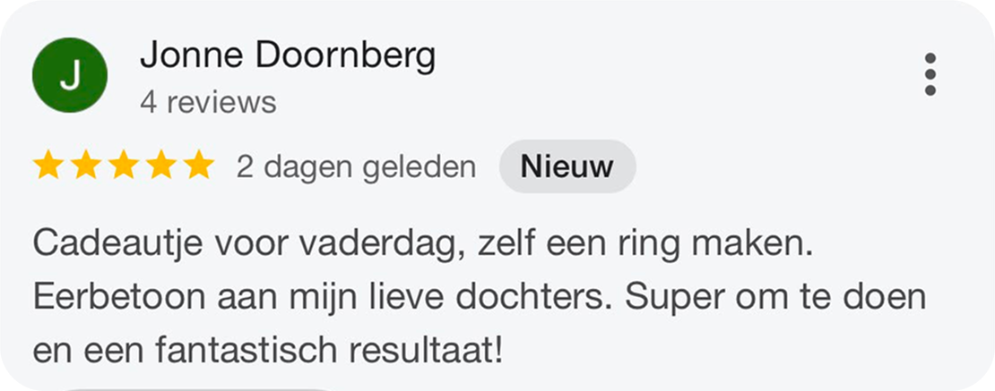Cadau vaderdag, zelf een ring maken