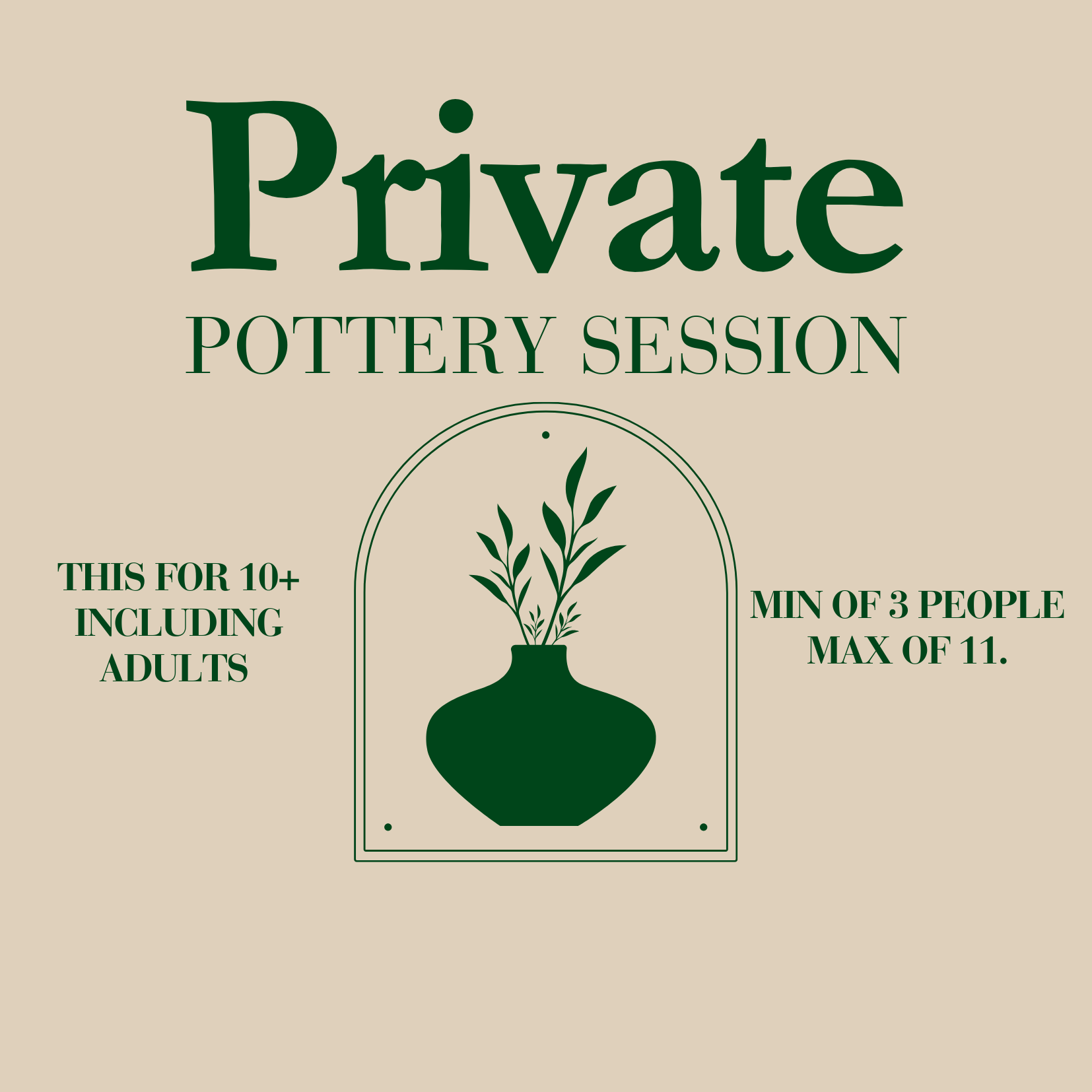 Private Pottery Session