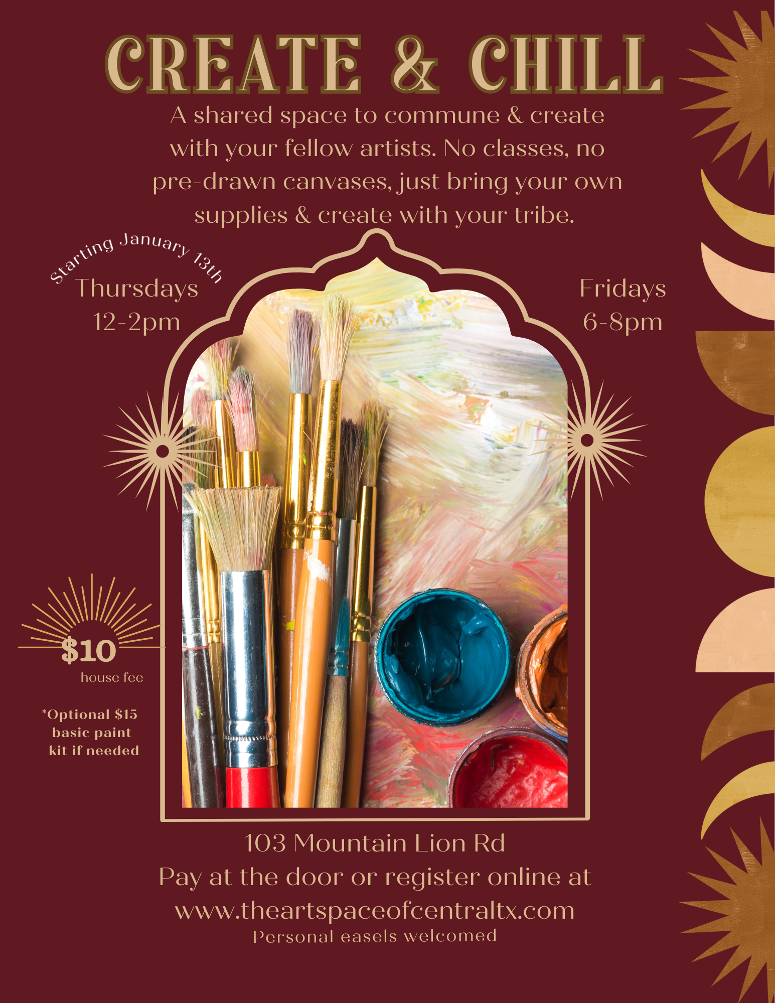 Create & Chill: A space for Artists alike