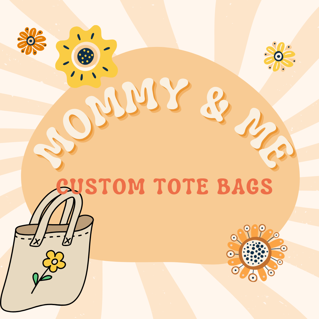 Mommy and Me Tote bag painting in the Cafe 12pm 4/18