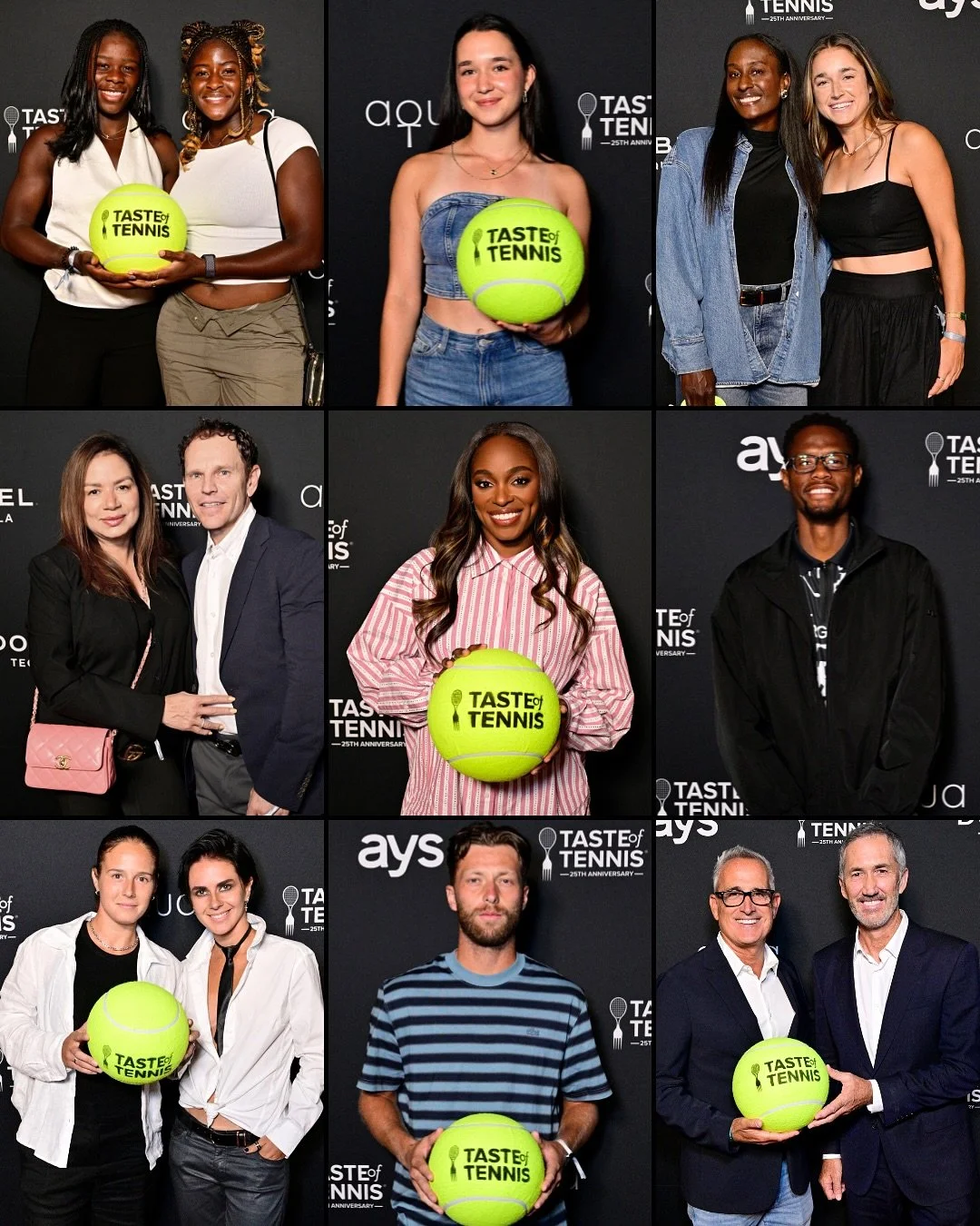Meet you on the Taste of Tennis carpet? 📸💫🪩