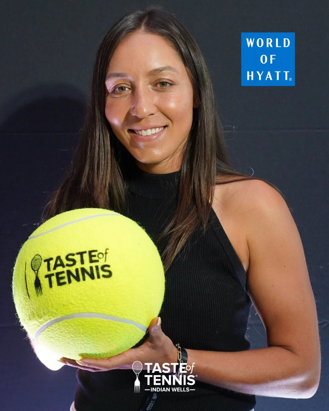 Now serving 👀

In just a few weeks, we&rsquo;re looking forward to being joined by some of our Taste friends across Indian Wells and Miami! Some moments to look out for:

💙 Jess Pegula serving it up with World of @hyatt 
🥂 @geniebouchard will be s