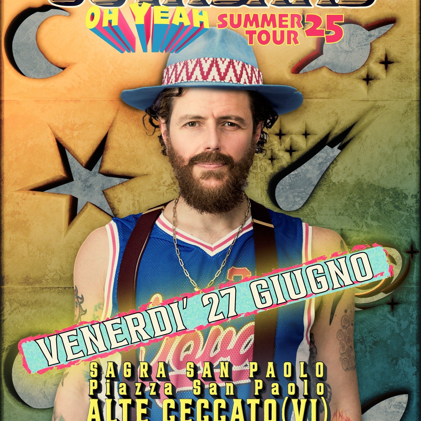 📅 Venerd&igrave; 27 giugno &ndash; arriva l&rsquo;energia travolgente del tributo a Jovanotti!
🎤 Una serata da cantare e ballare sotto le stelle, con tutti i grandi successi che conosci a memoria!

📍 Alte Ceccato &ndash; Montecchio Maggiore (VI)
?