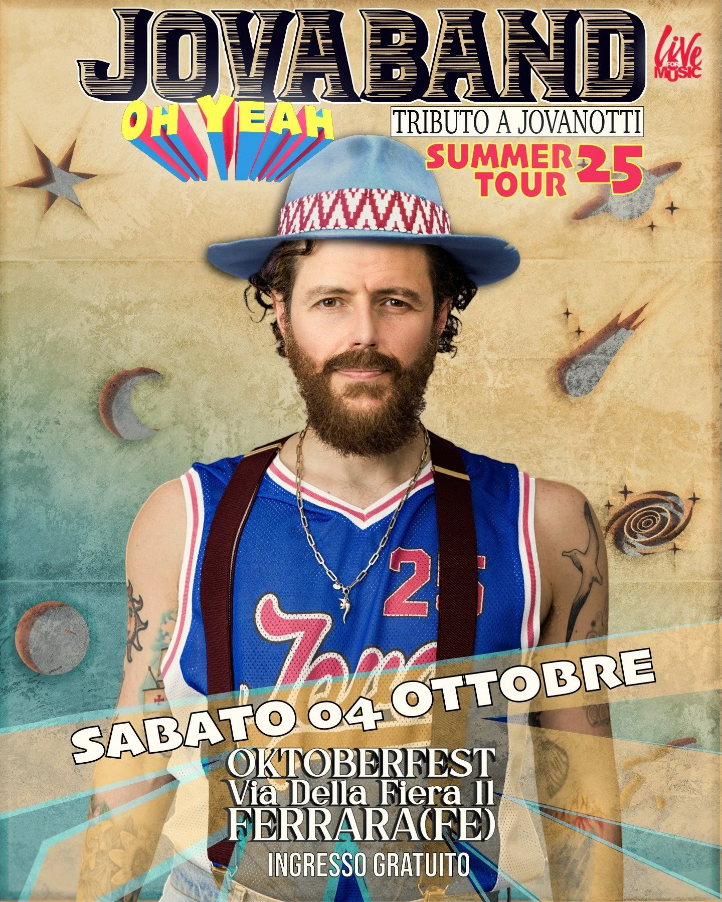 🔥 Oktoberfest Ferrara!
📅 Sabato 4 ottobre
📍 Via della Fiera 11

🎶 Live show della Jovaband + atmosfera unica tra birra e festa 🍺✨
👉 Tagga la tua crew, ci vediamo l&igrave;!

#Jovaband #Ferrara #Oktoberfest #JovaStyle #TributoJovanotti
