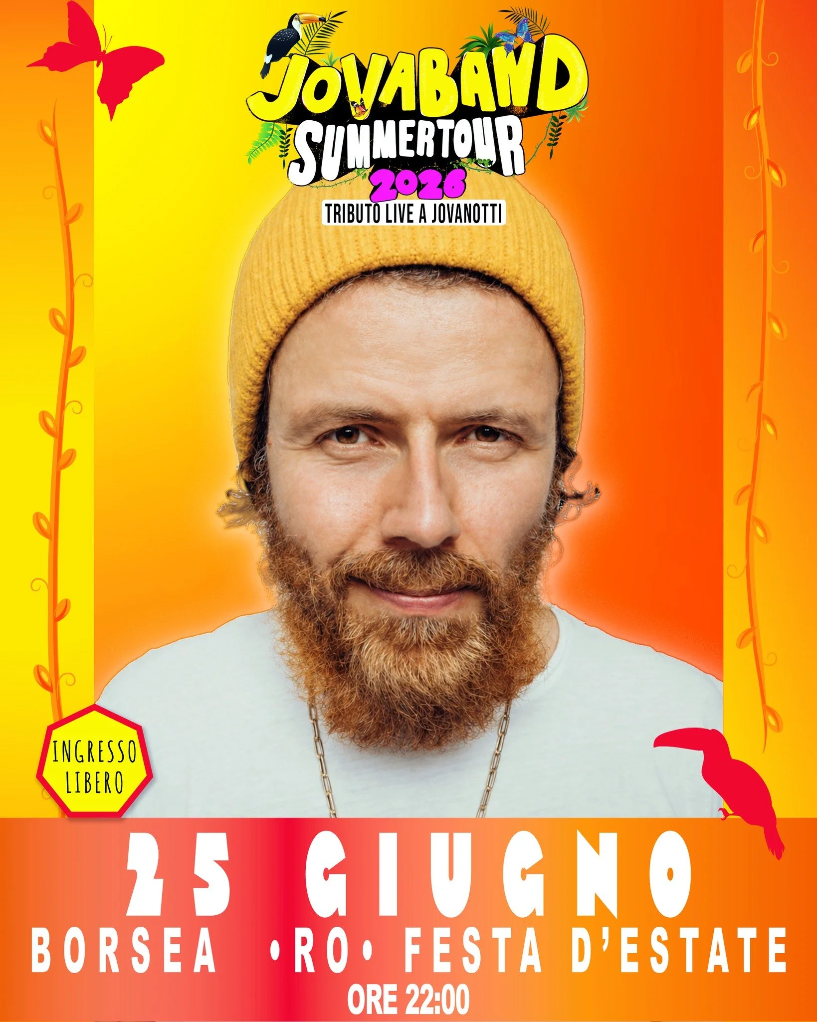 Amici di Rovigo e dintorni, un weekend di fuoco parte in anticipo. 🔥 Gioved&igrave; 25 Giugno a Borsea accendiamo l'impianto. Vi aspettiamo. Consigliate scarpe comode.

#Jovaband #SummerTour2026 #Borsea #Rovigo #MusicaLive #TributoJovanotti #LiveMus