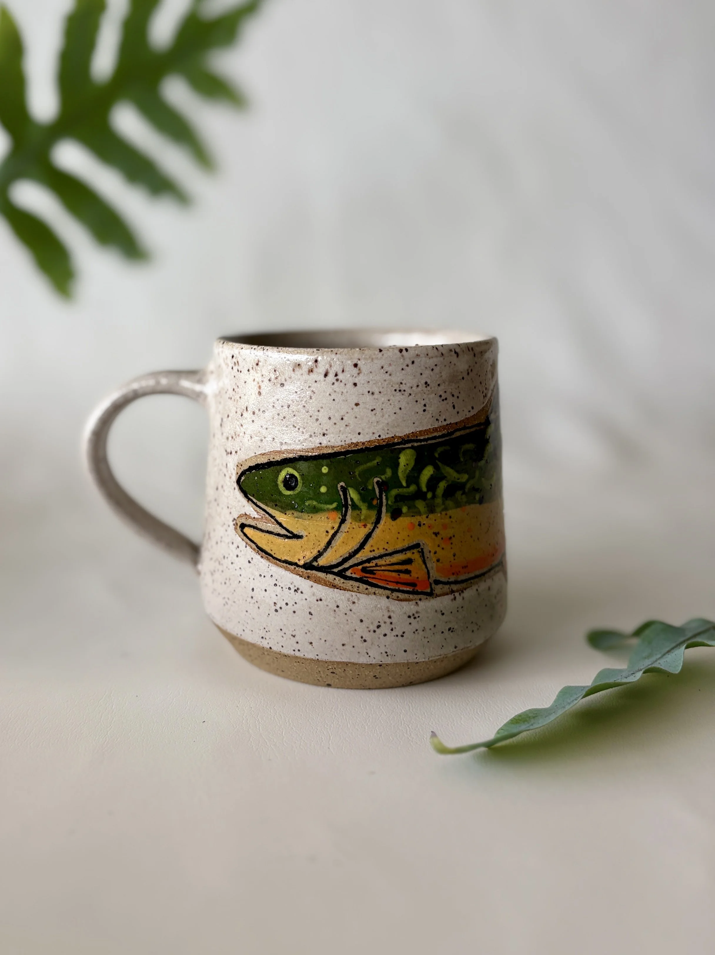 brooke trout fish mug
