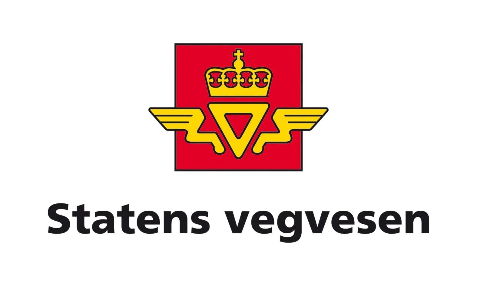 Logoen til Statens Vegvesen i rødt og gult