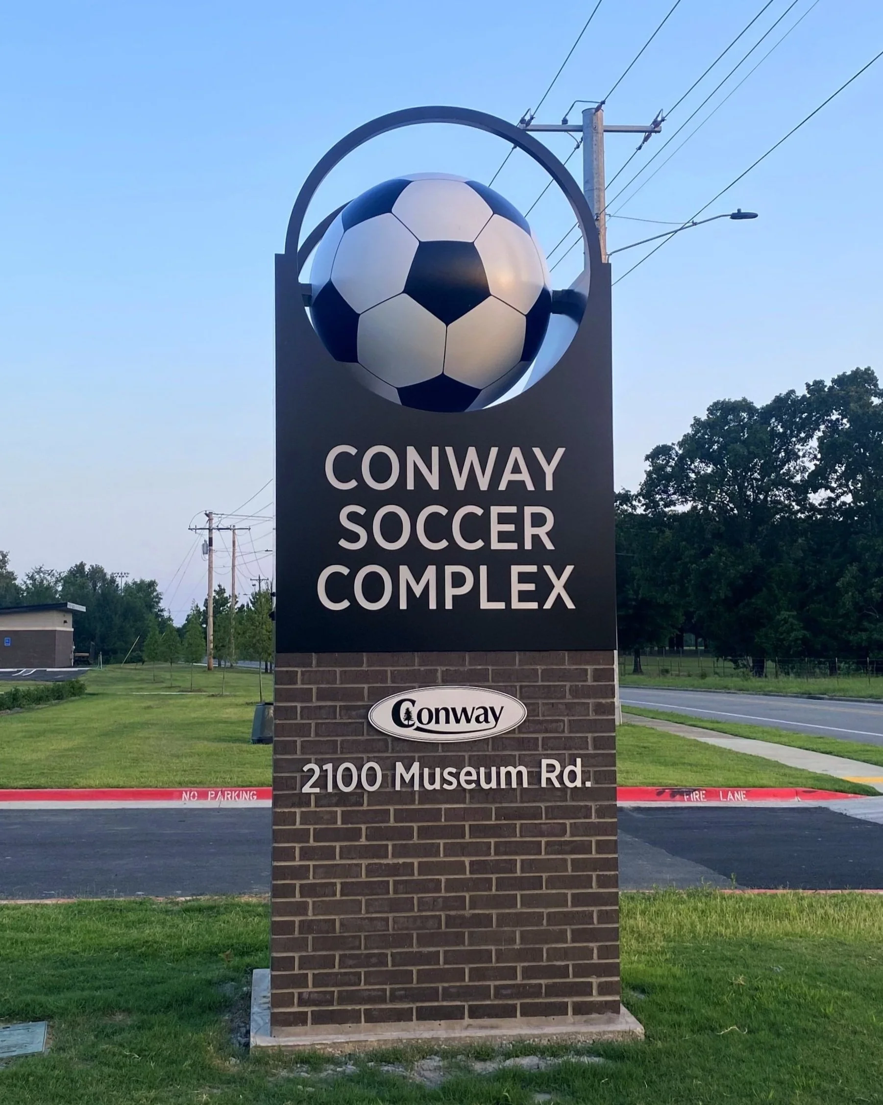 Conway Soccer Complex custom monument sign